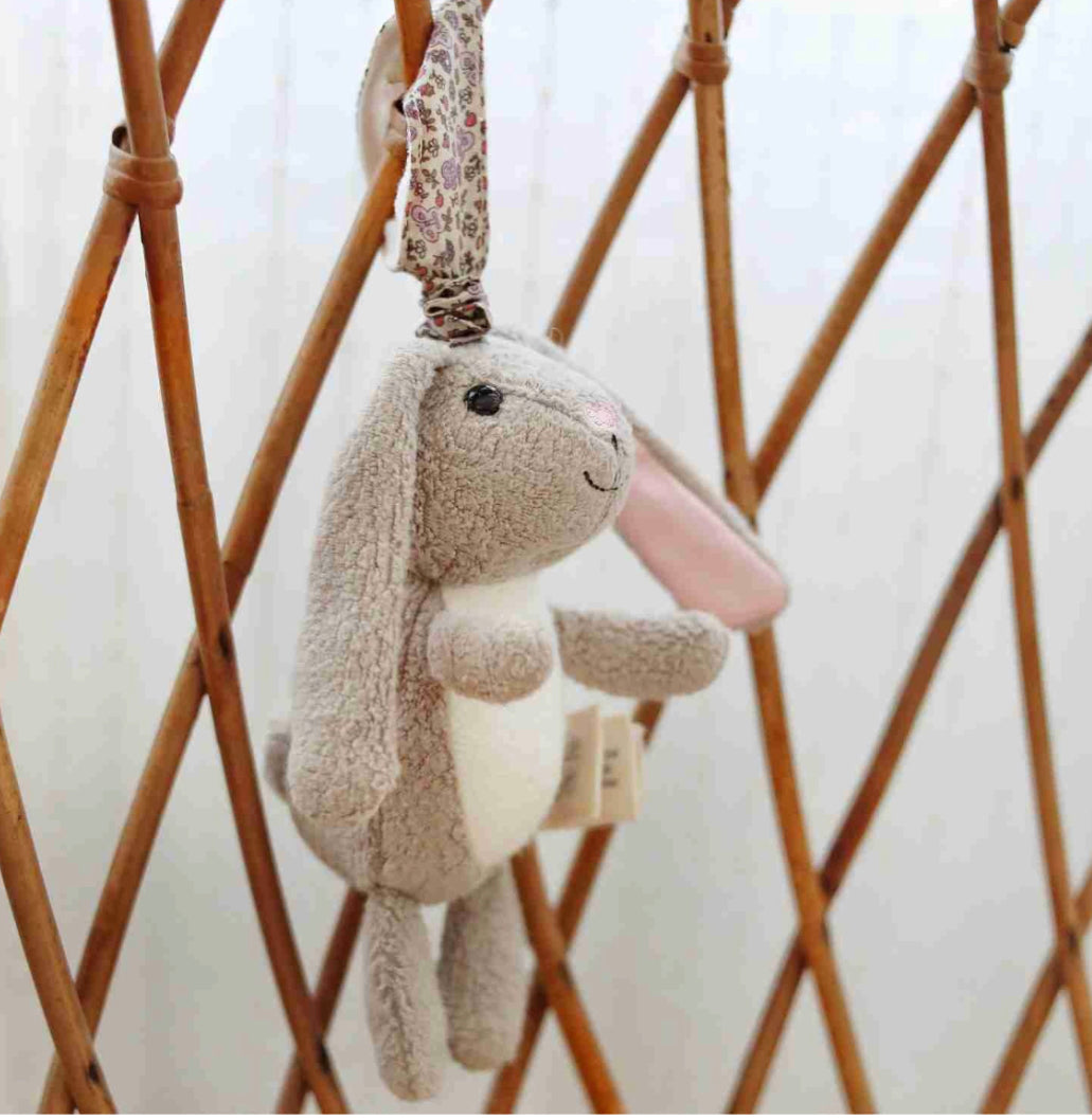 Bunny Stroller Toy-Apple Park/Artiwood