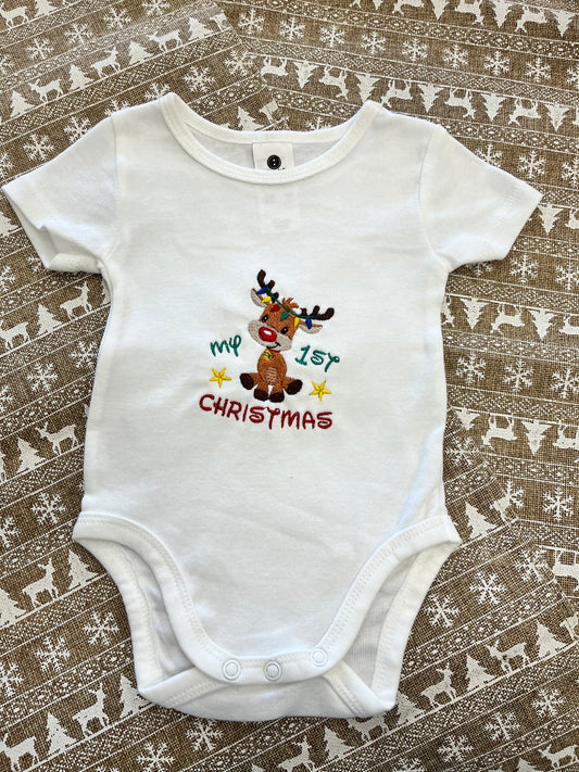 My 1st Christmas Bodysuit- Made to order
