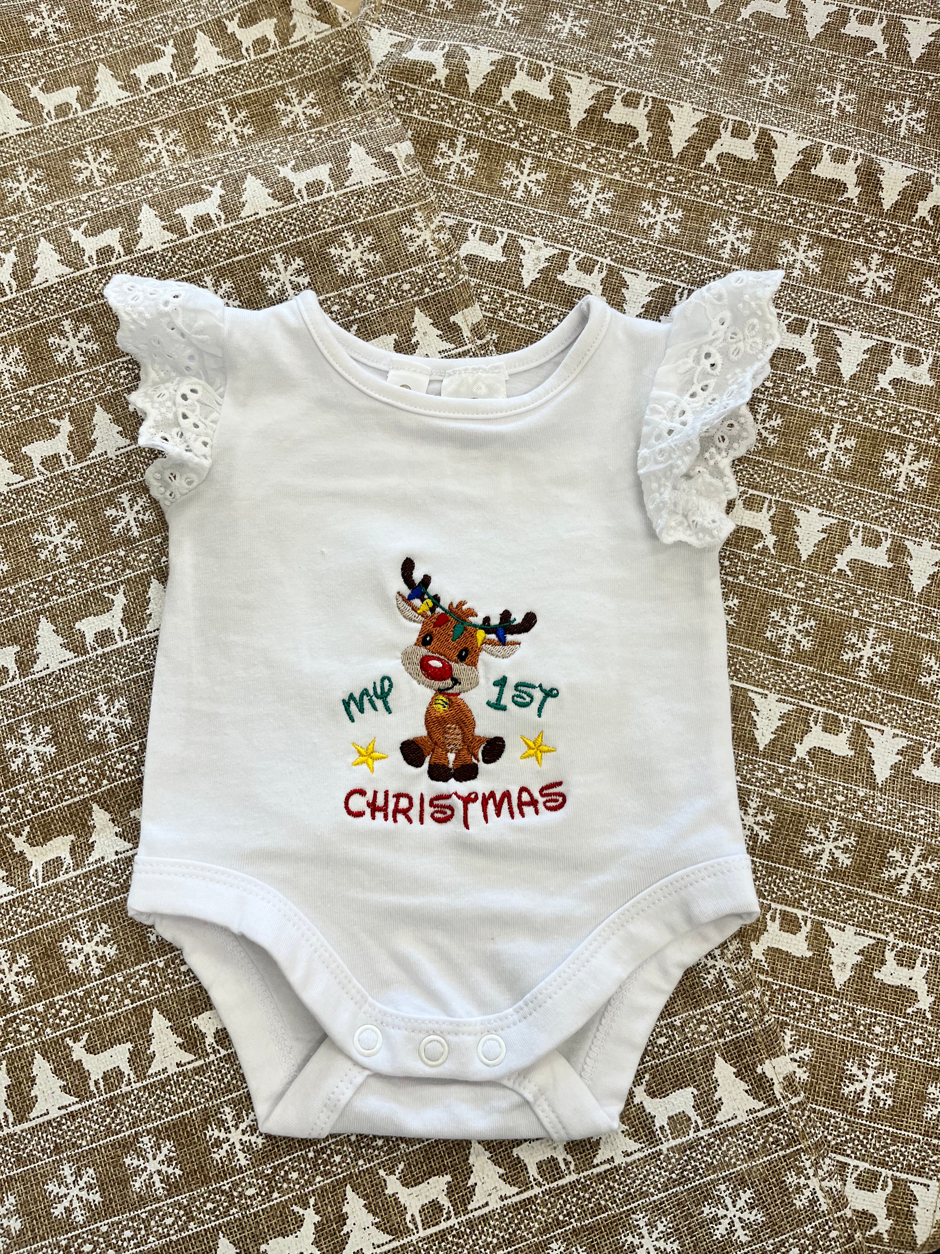 My 1st Christmas Bodysuit- Made to order