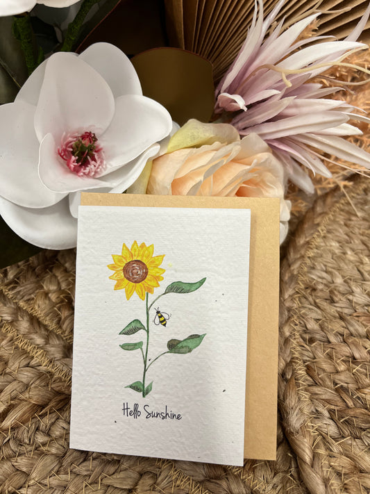 Hello Sunshine-Plantable gift card