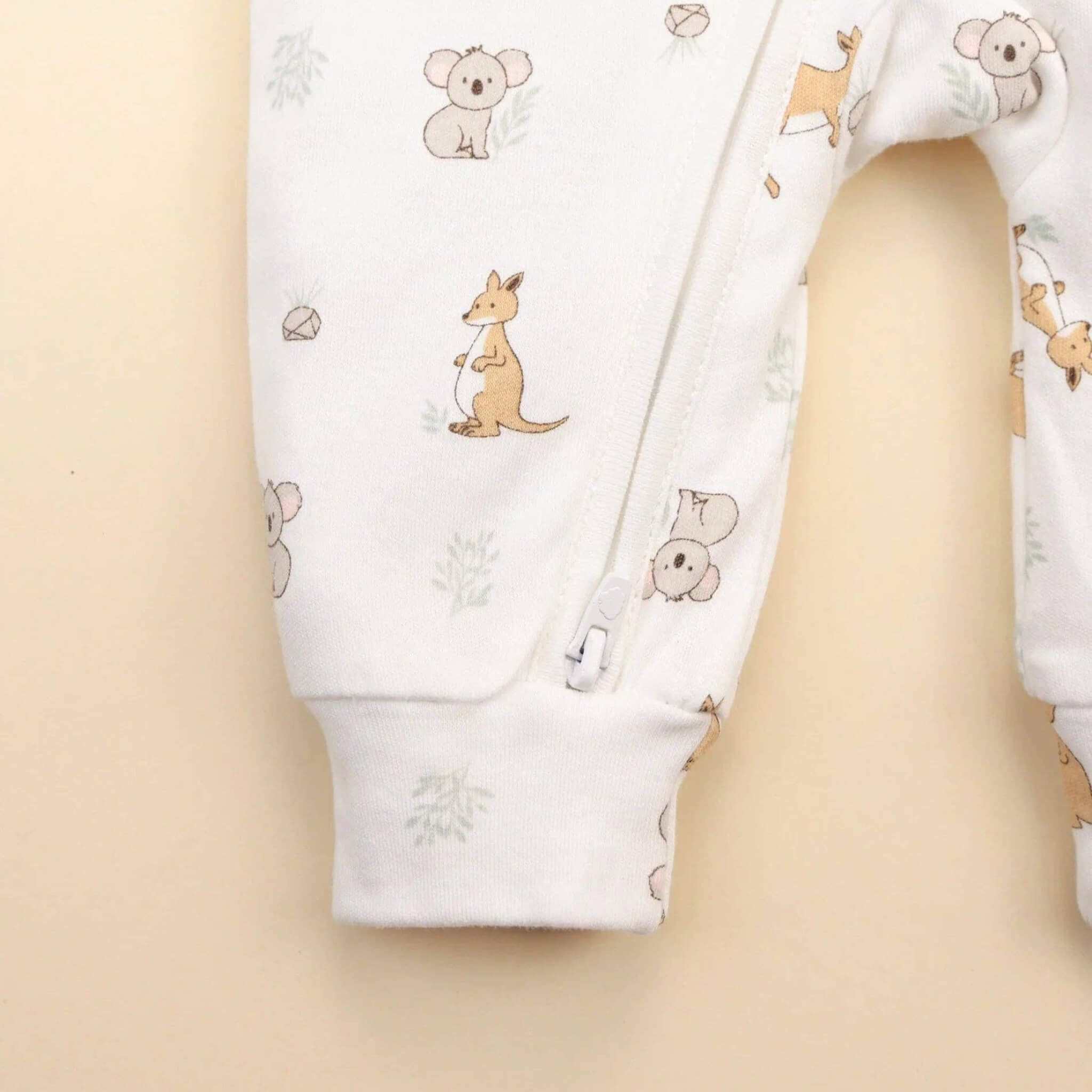 Kangaroo & Koala Organic Cotton Growsuit | Lummi Babywear