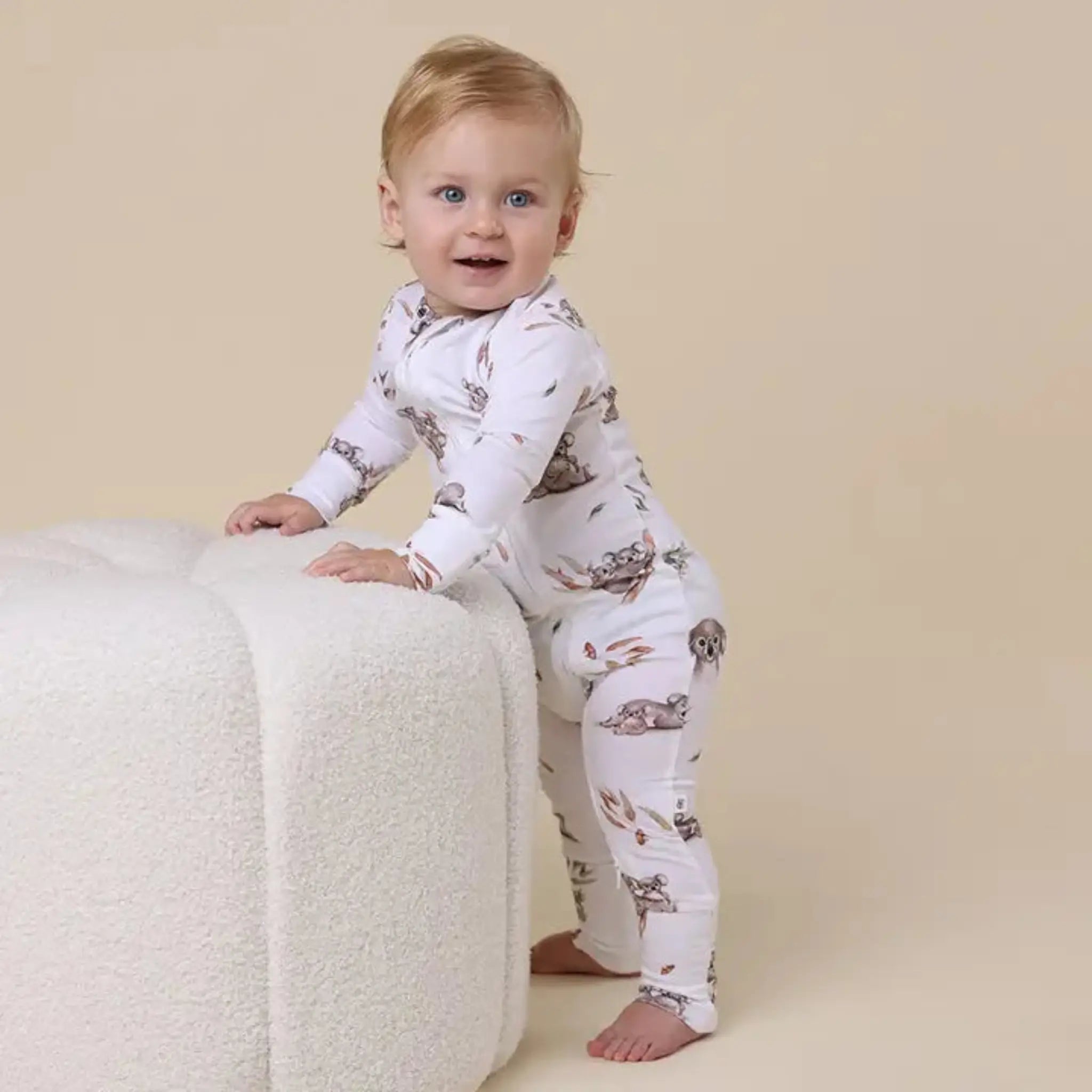 Koala Organic Snugglesuit | Snuggle Hunny Convertible Baby Romper