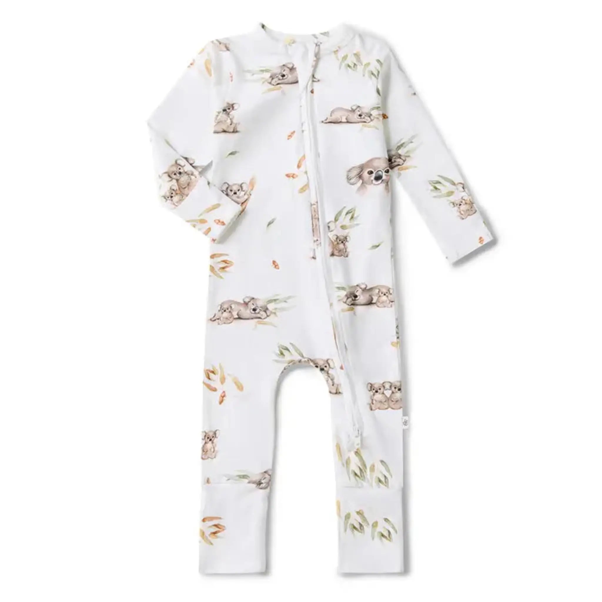 Koala Organic Snugglesuit | Snuggle Hunny Convertible Baby Romper