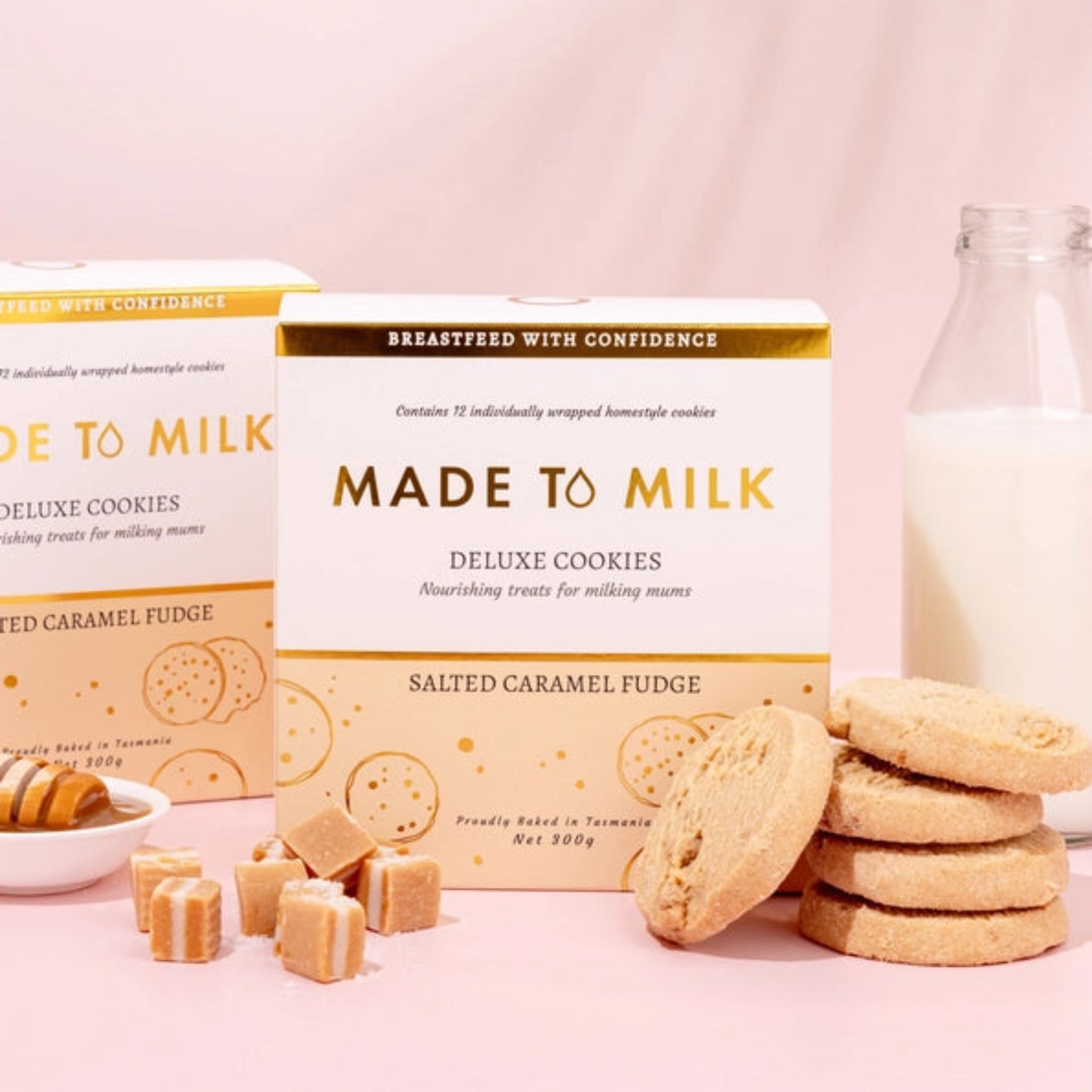 Lactation Cookies Salted Caramel Fudge