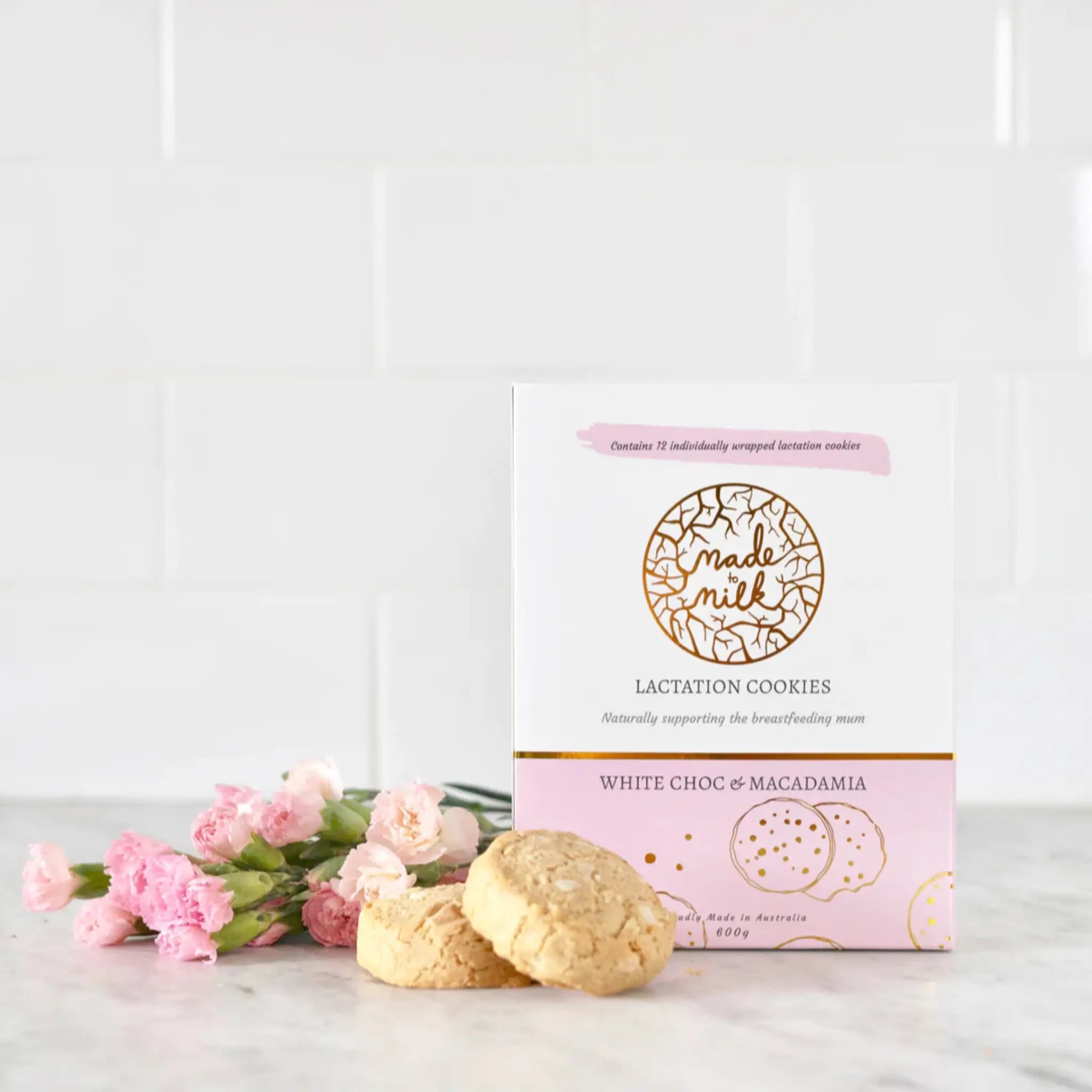 Lactation Cookies White Choc Macadamia