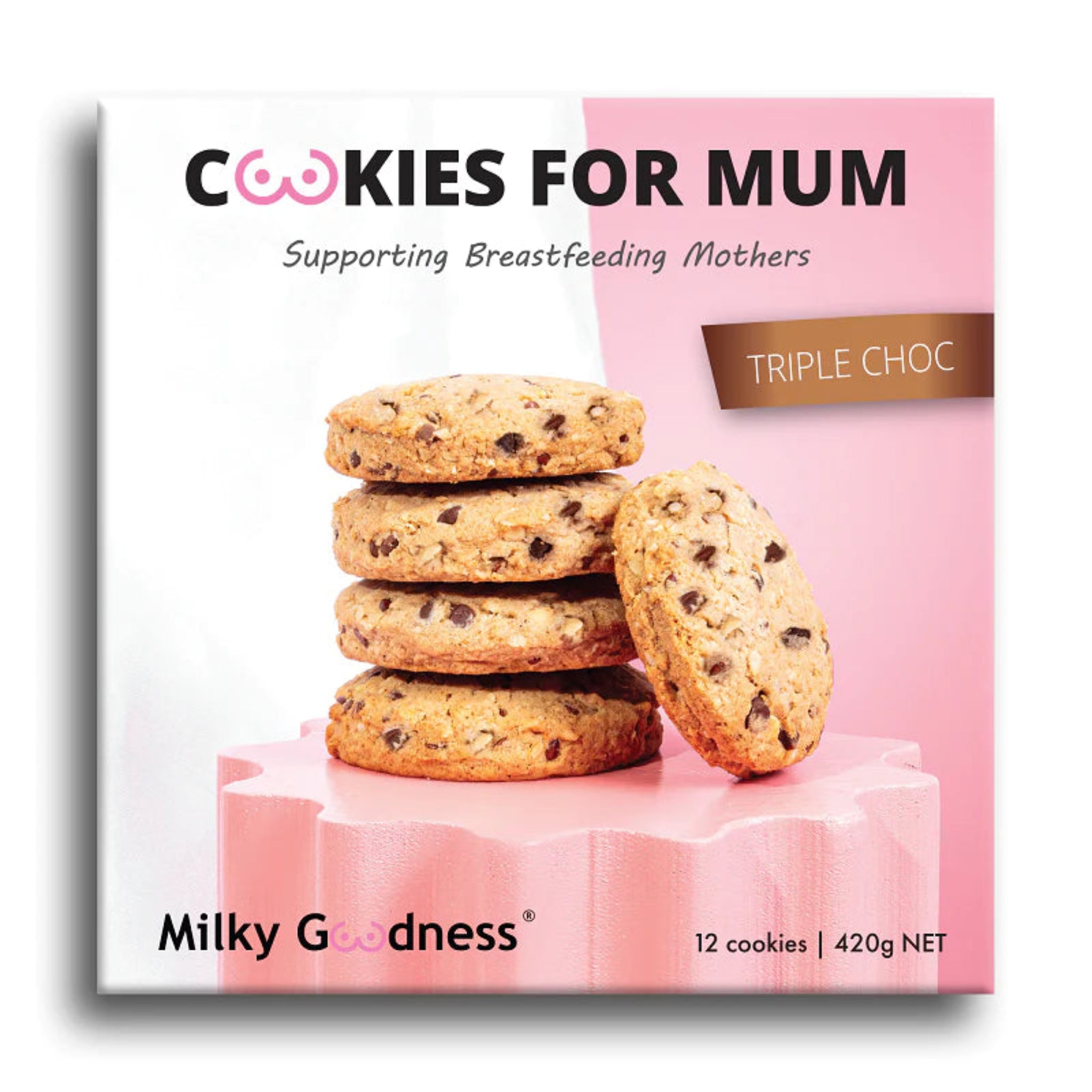 Triple Choc Lactation cookies -Milky Goodness
