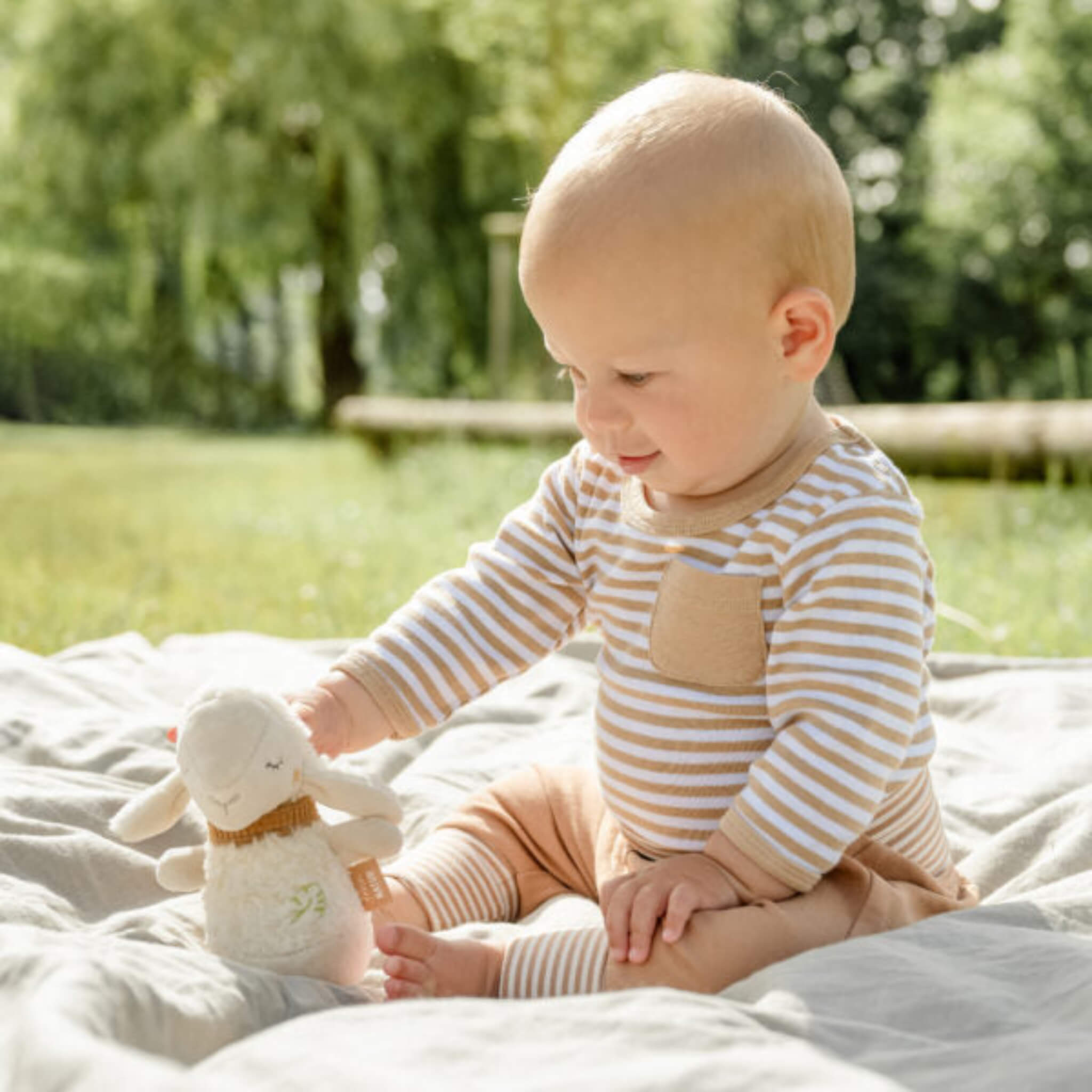 Mini Roly Poly Sheep – Organic Cotton Baby Toy