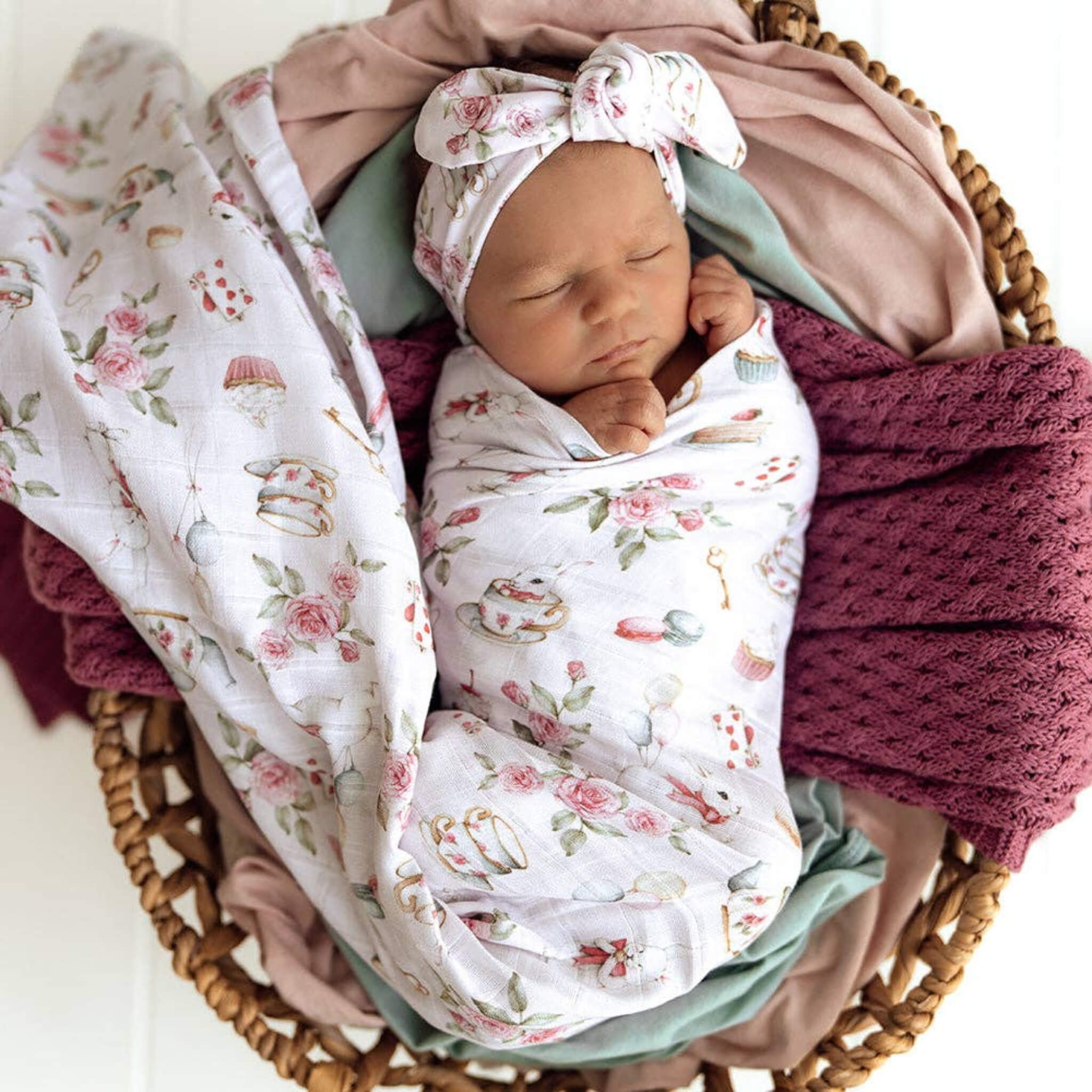  Muslin Wrap Alice’s Tea Party