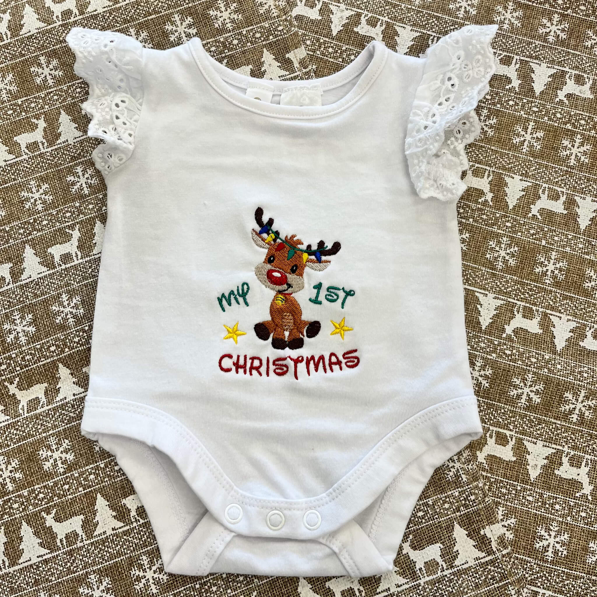 My 1st Christmas Bodysuit- Made to order