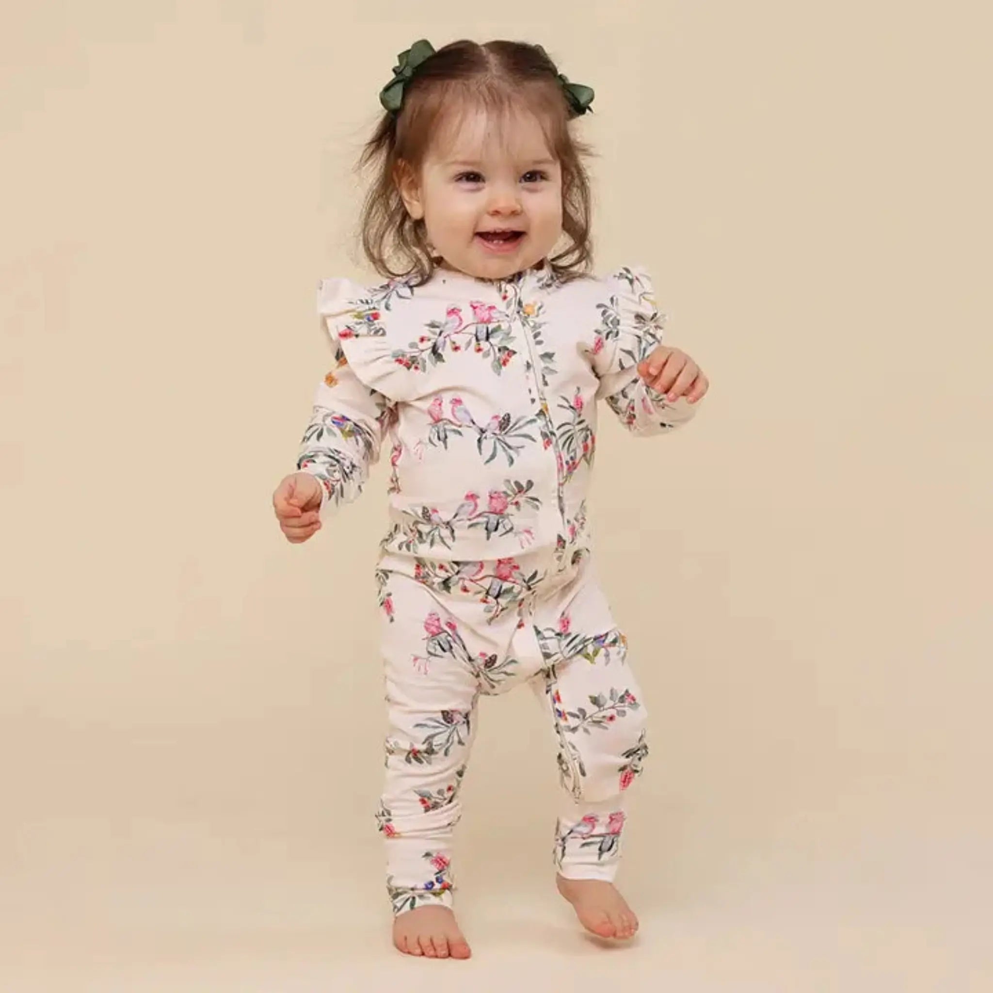 Native Birds Organic Snugglesuit | Snuggle Hunny Convertible Romper
