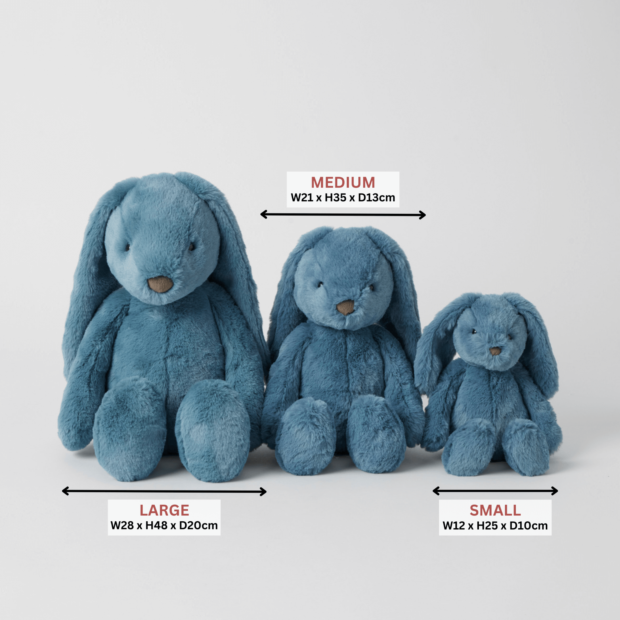 Personalised Blue Bunny Soft Toy | Plush Bunny for Babies