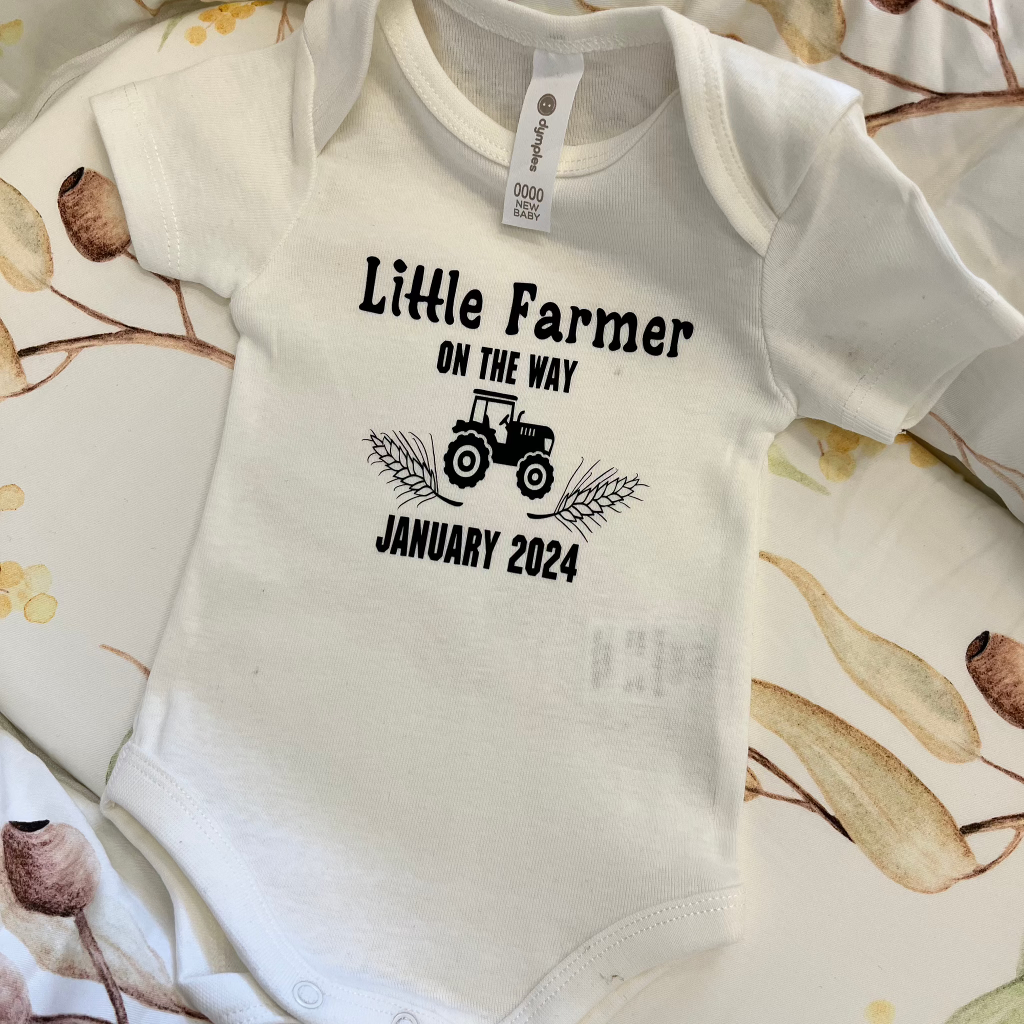 Pregnancy Announcement Bodysuit Little Farmer