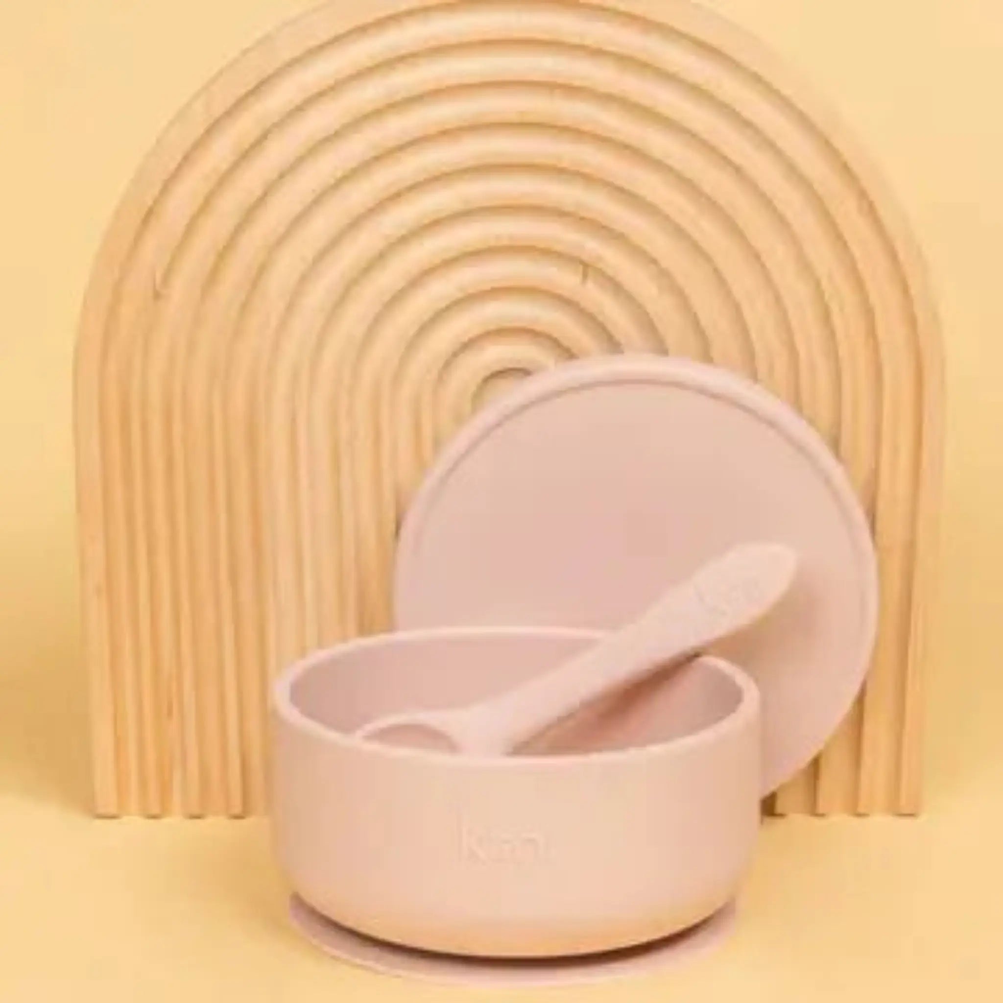 Silicone Suction Baby Bowl with Lid & Spoon | Mess-Free Baby Feeding Blossom