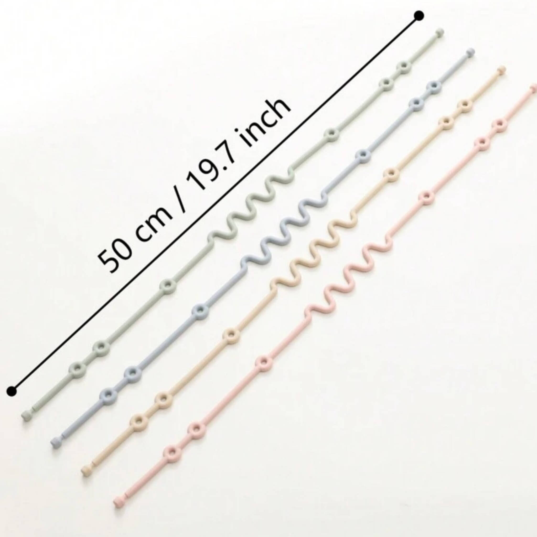 Silicone Toy Straps | Adjustable Pram & Highchair Toy Holders