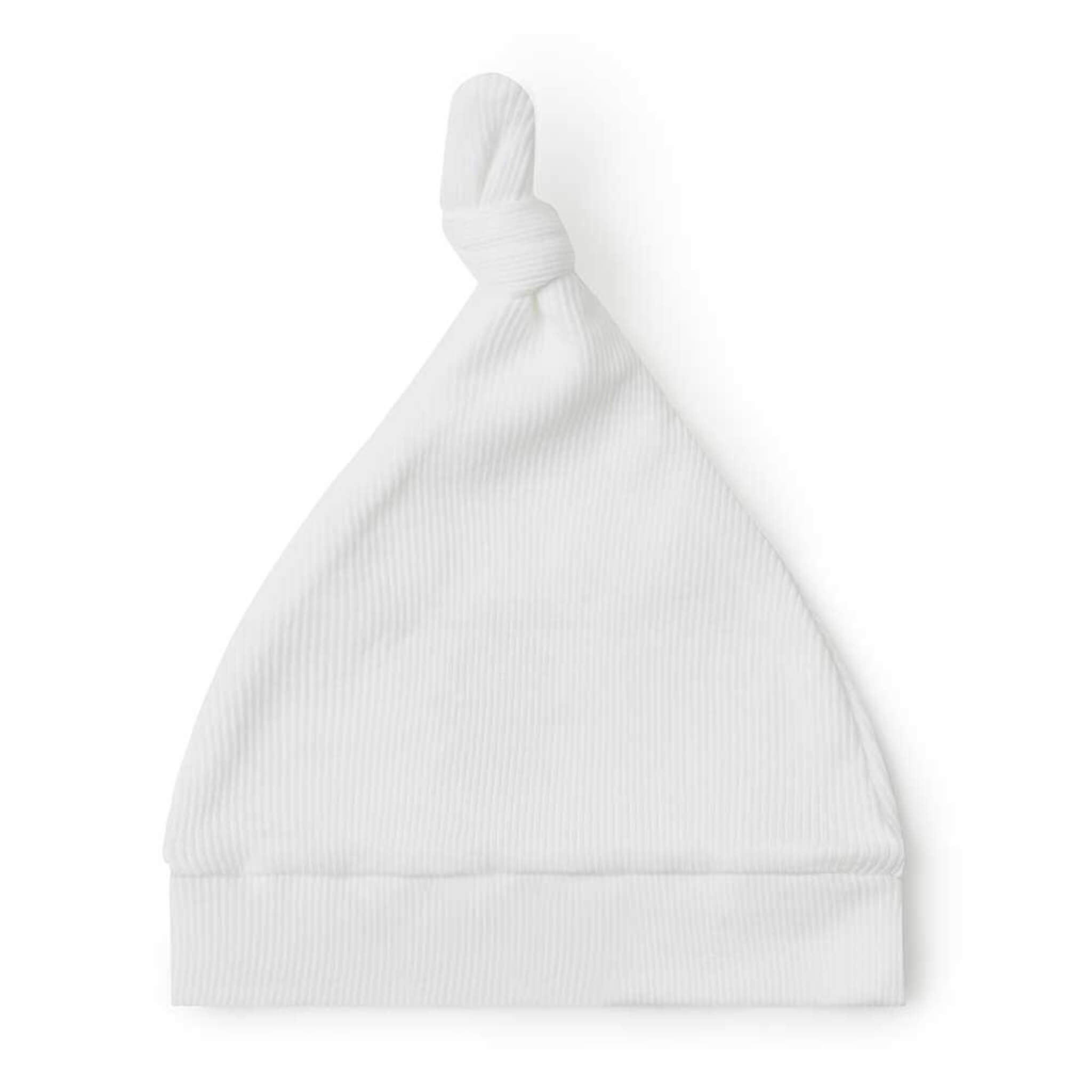 Snuggle Hunny Milk Ribbed Knotted Beanie