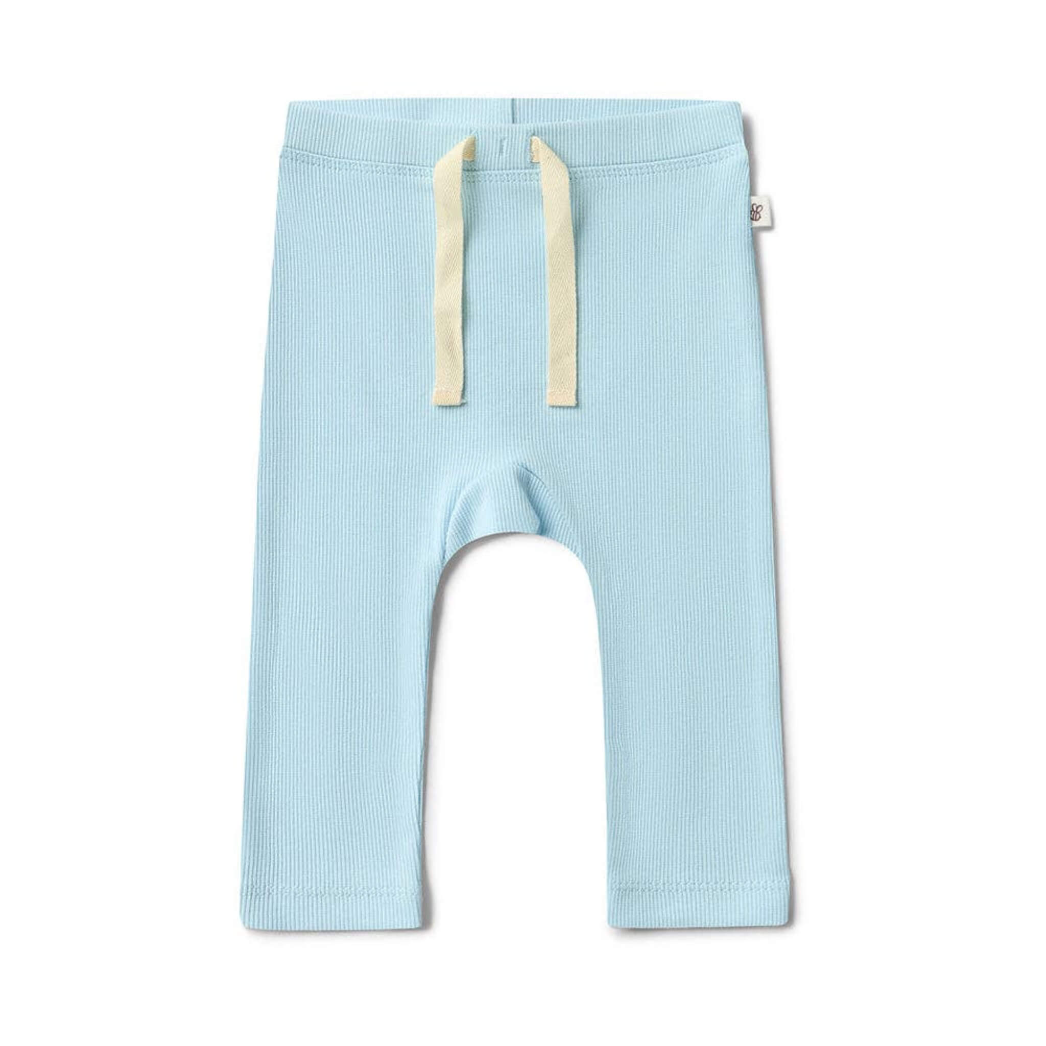 Snuggle Hunny Organic Cotton Baby Blue Rib Pants
