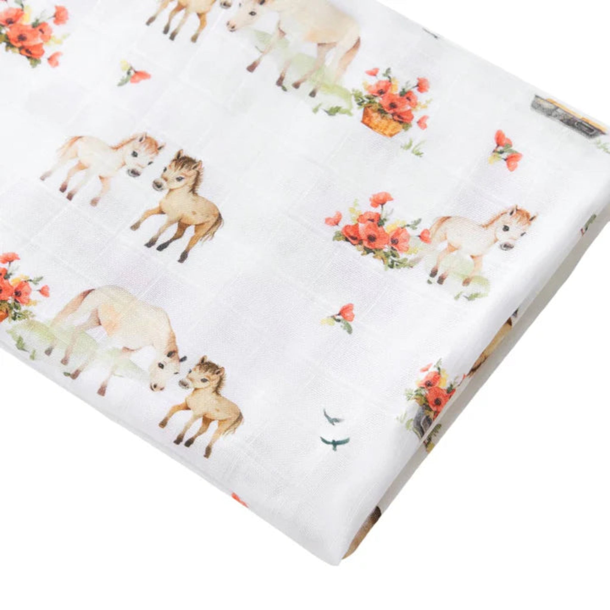 Pony Pals Organic Muslin Wrap-Snuggle Hunny