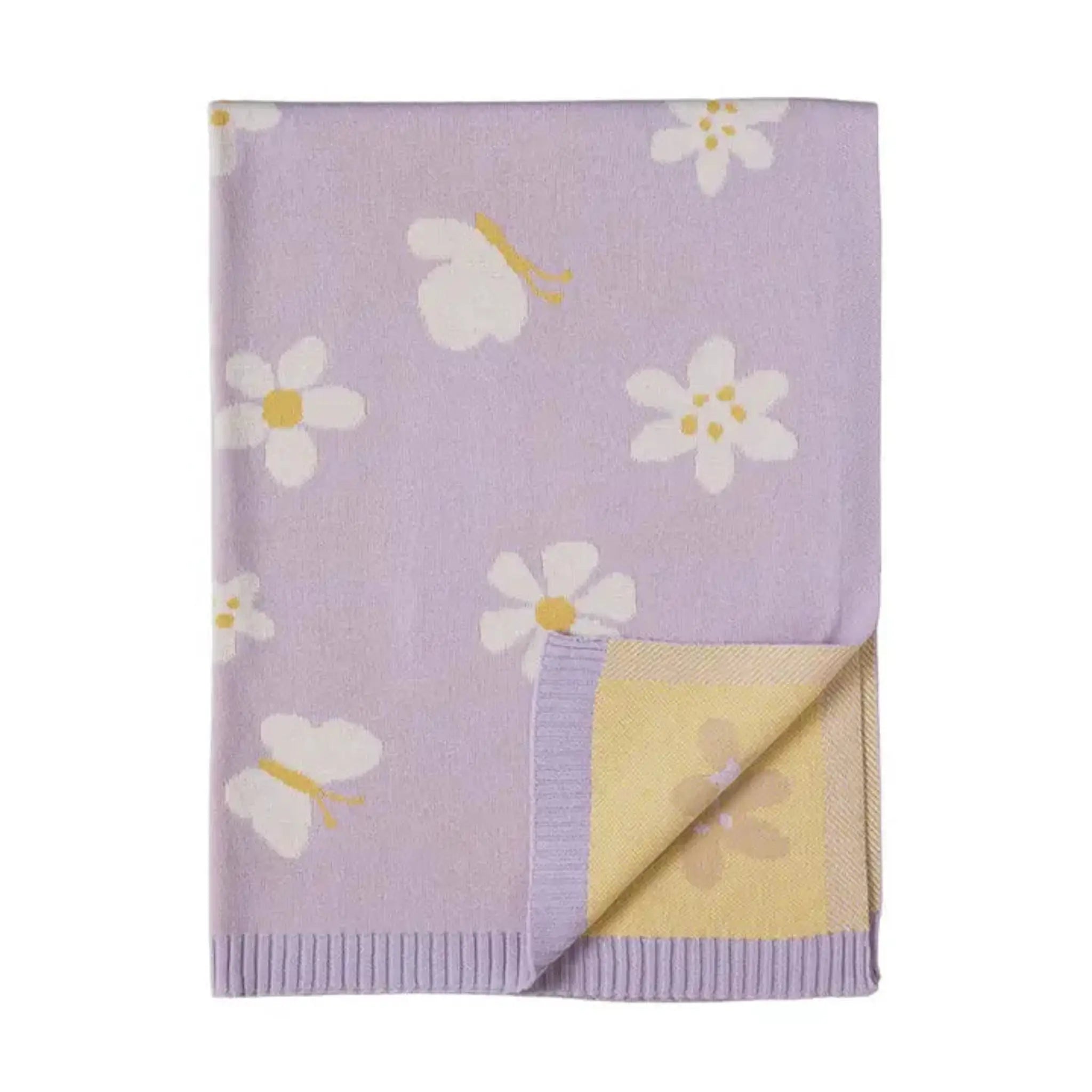 Soft  Cotton Knit Pram Blanket for Babies