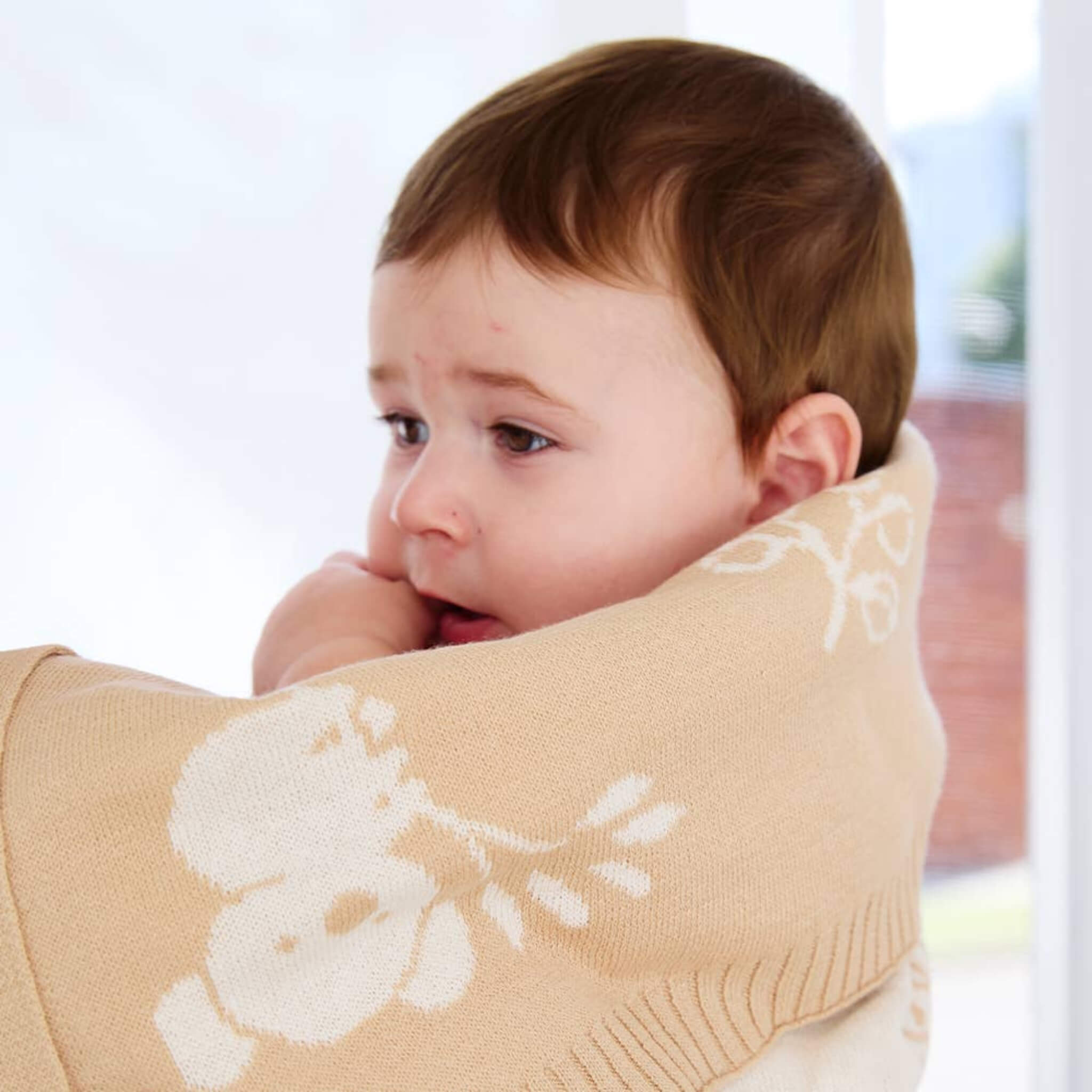 Soft Cotton Knit Pram Blanket for Babies
