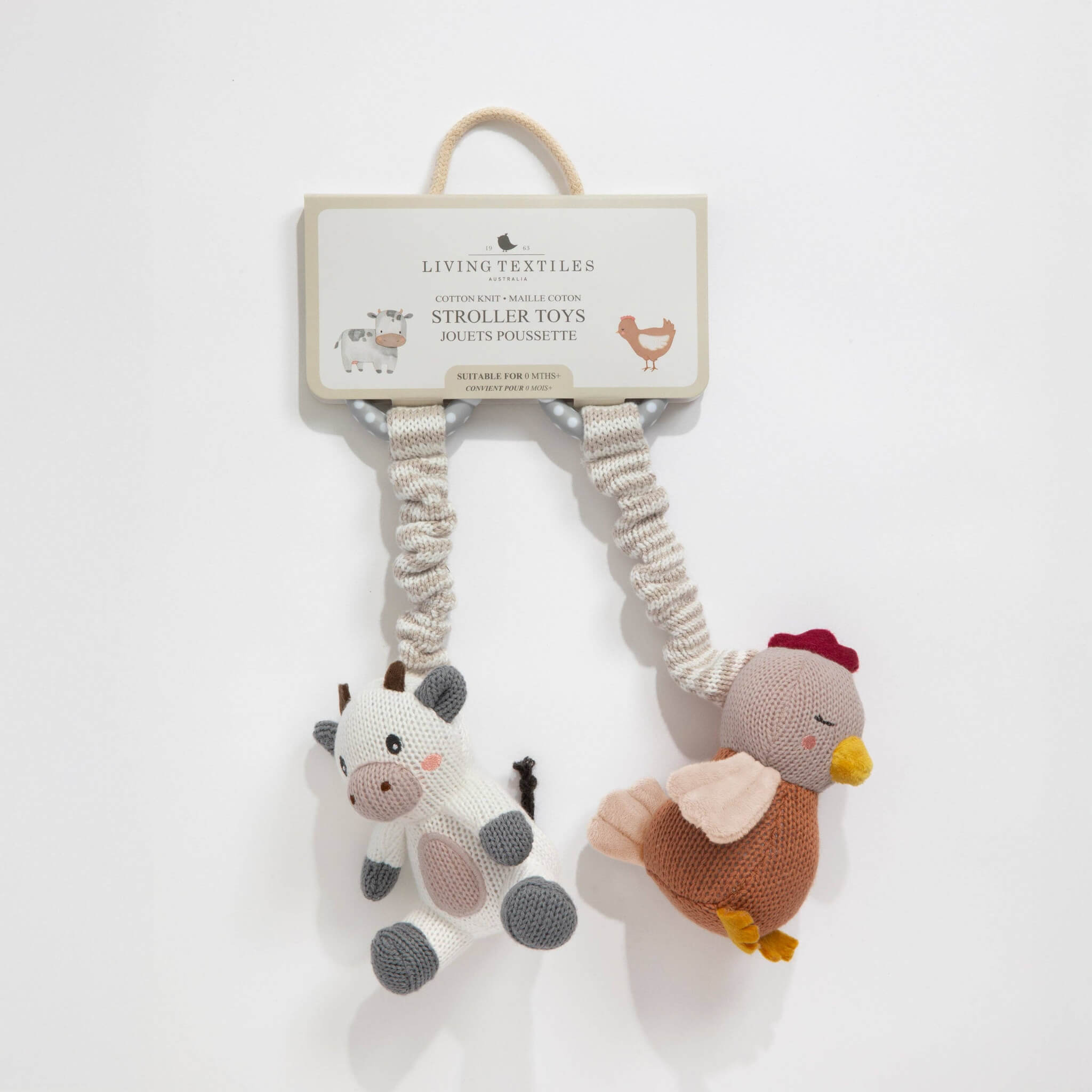 Stroller Toy Cow Chicken