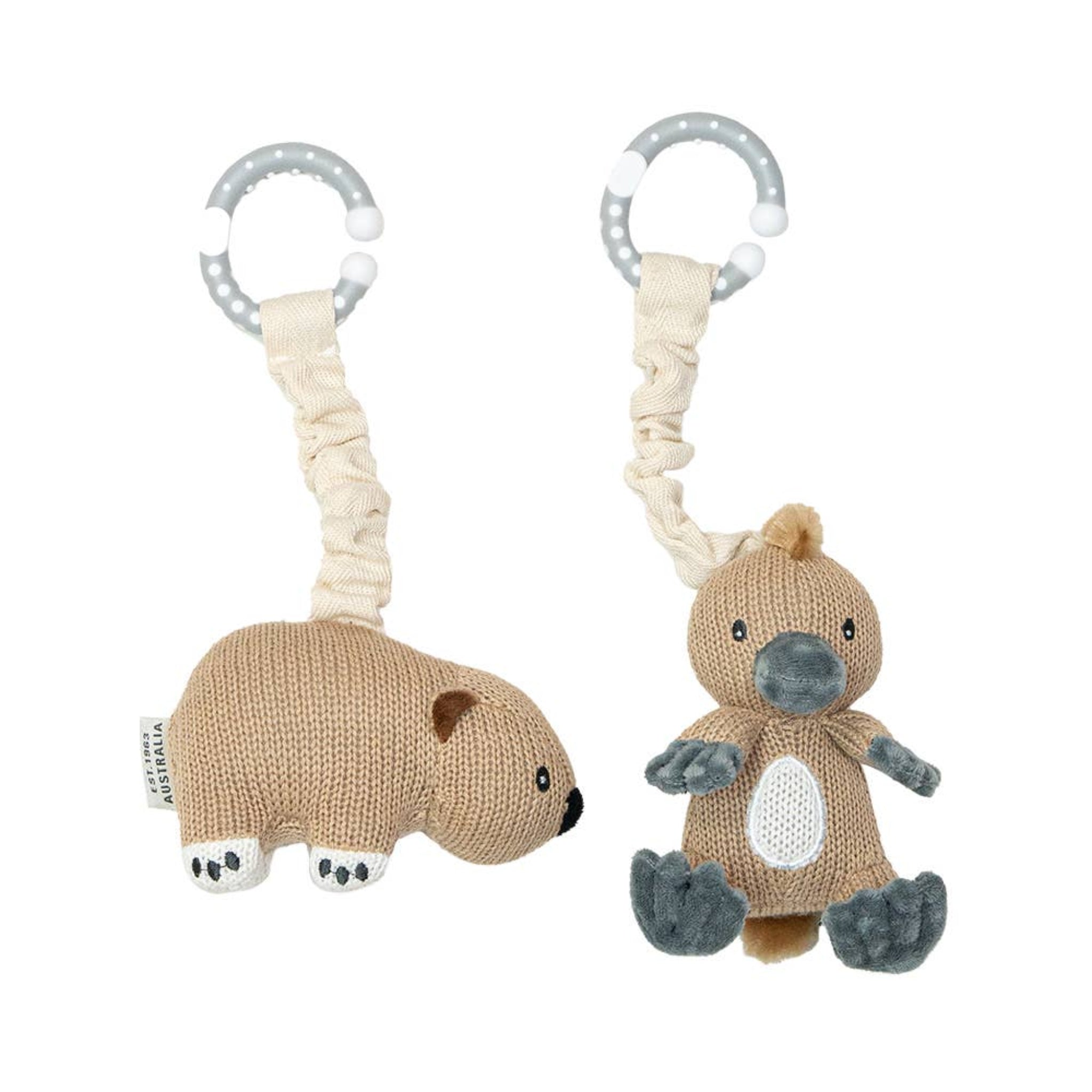 Stroller Toy Platypus & Wombat