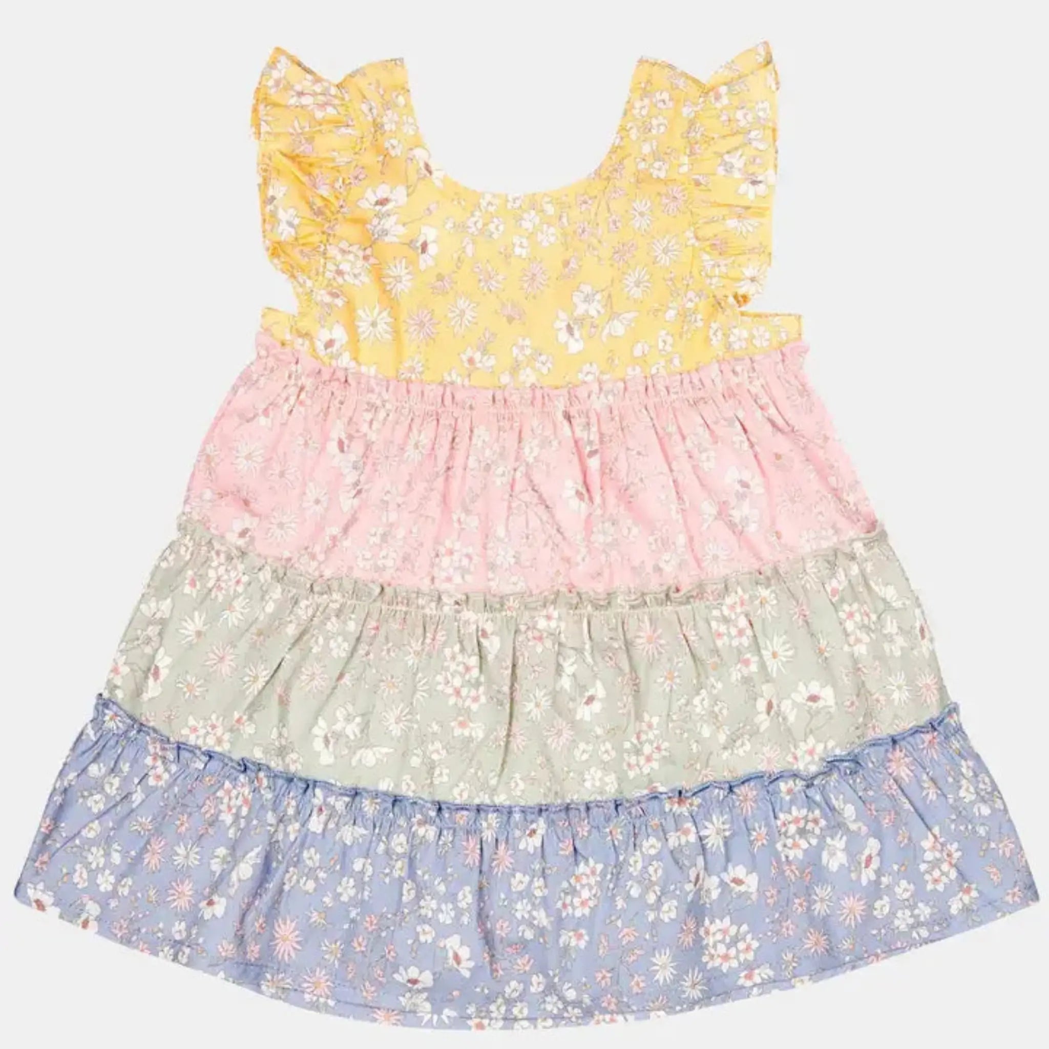 Toshi Baby Dress Tier | Cotton Tiered Floral Baby Dress