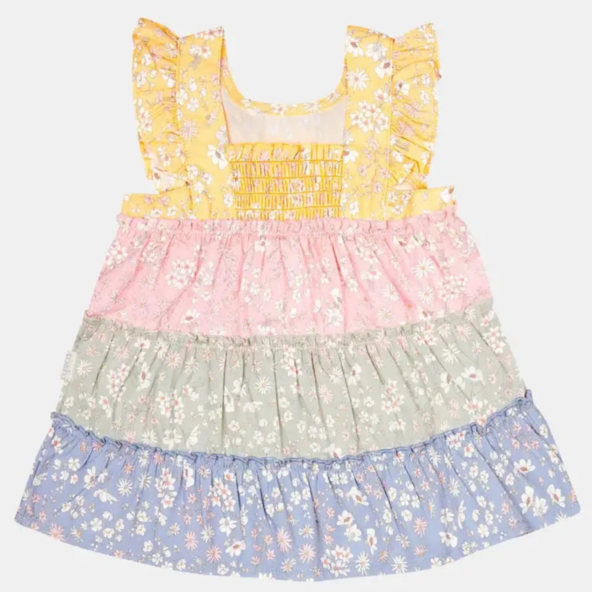 Toshi Baby Dress Tier | Cotton Tiered Floral Baby Dress