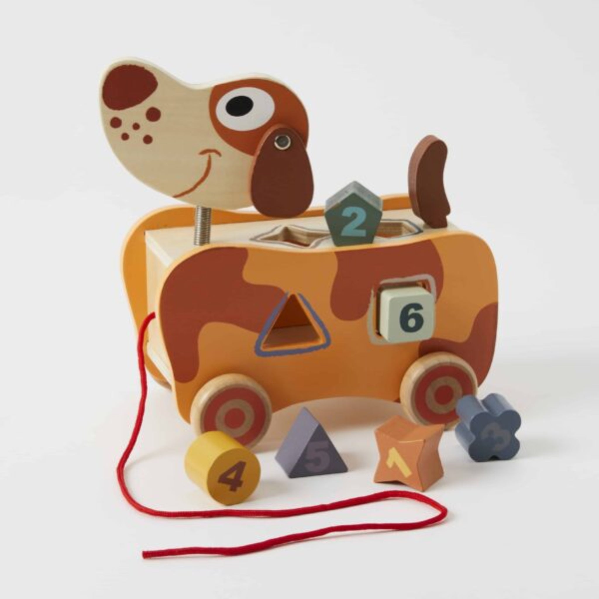 Wooden Dog Shape Sorter