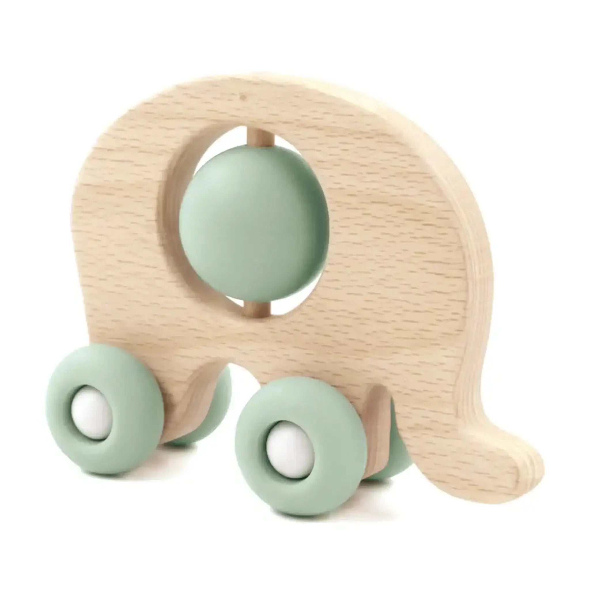 Wooden Push-Along Elephant