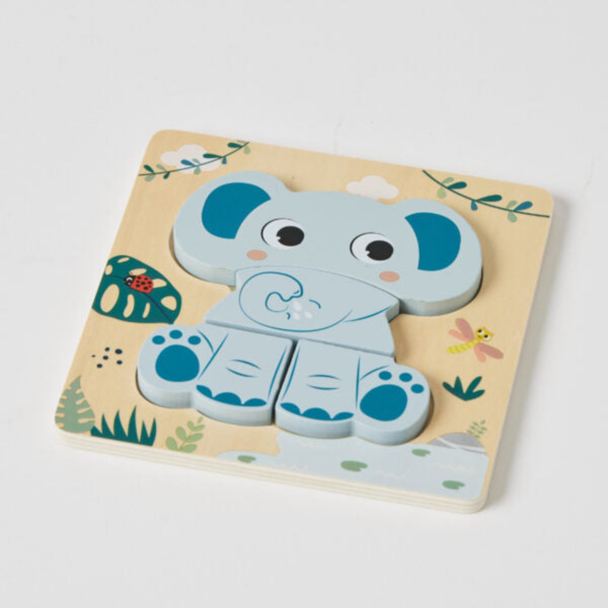 Wooden Puzzle Elephant