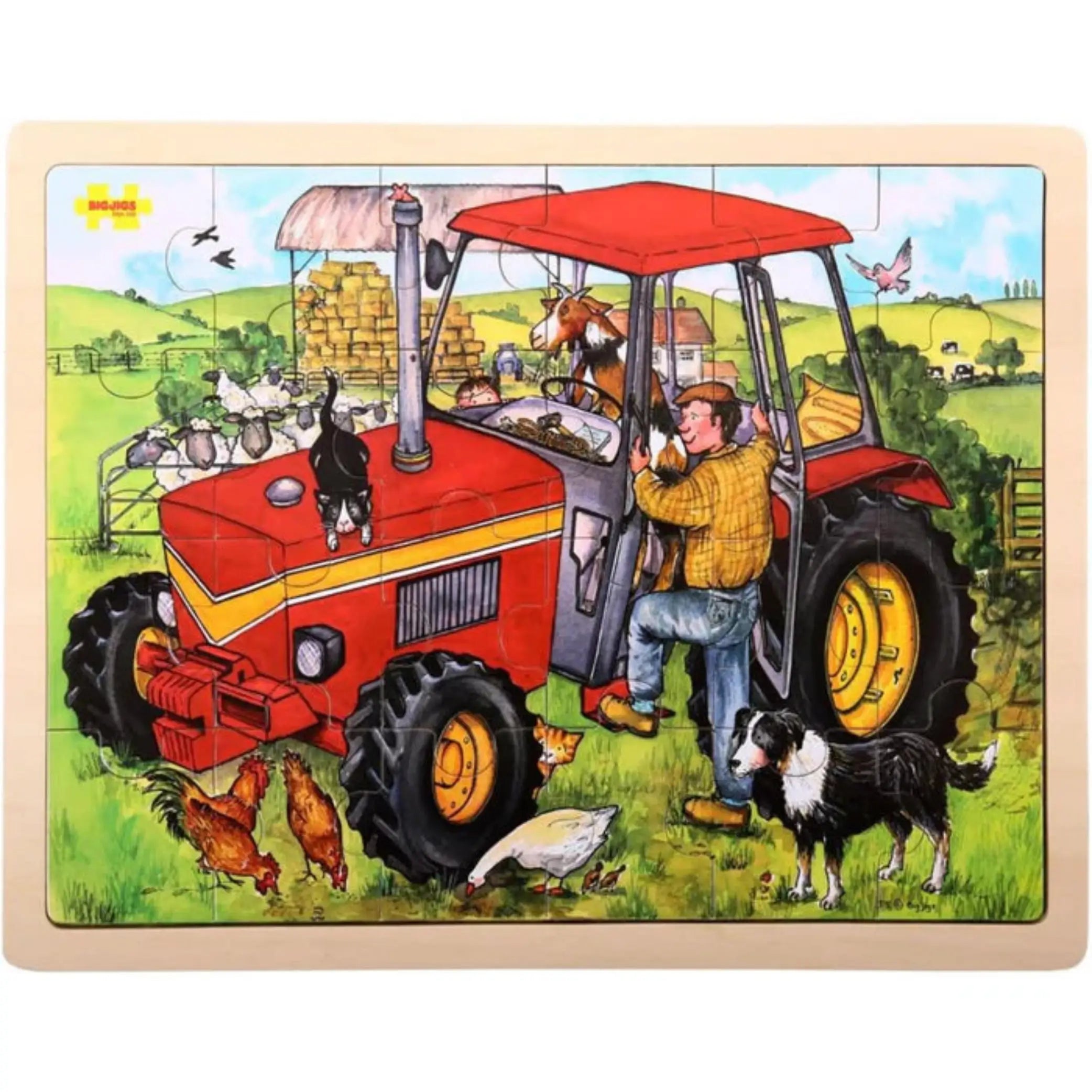Wooden Tractor Puzzle