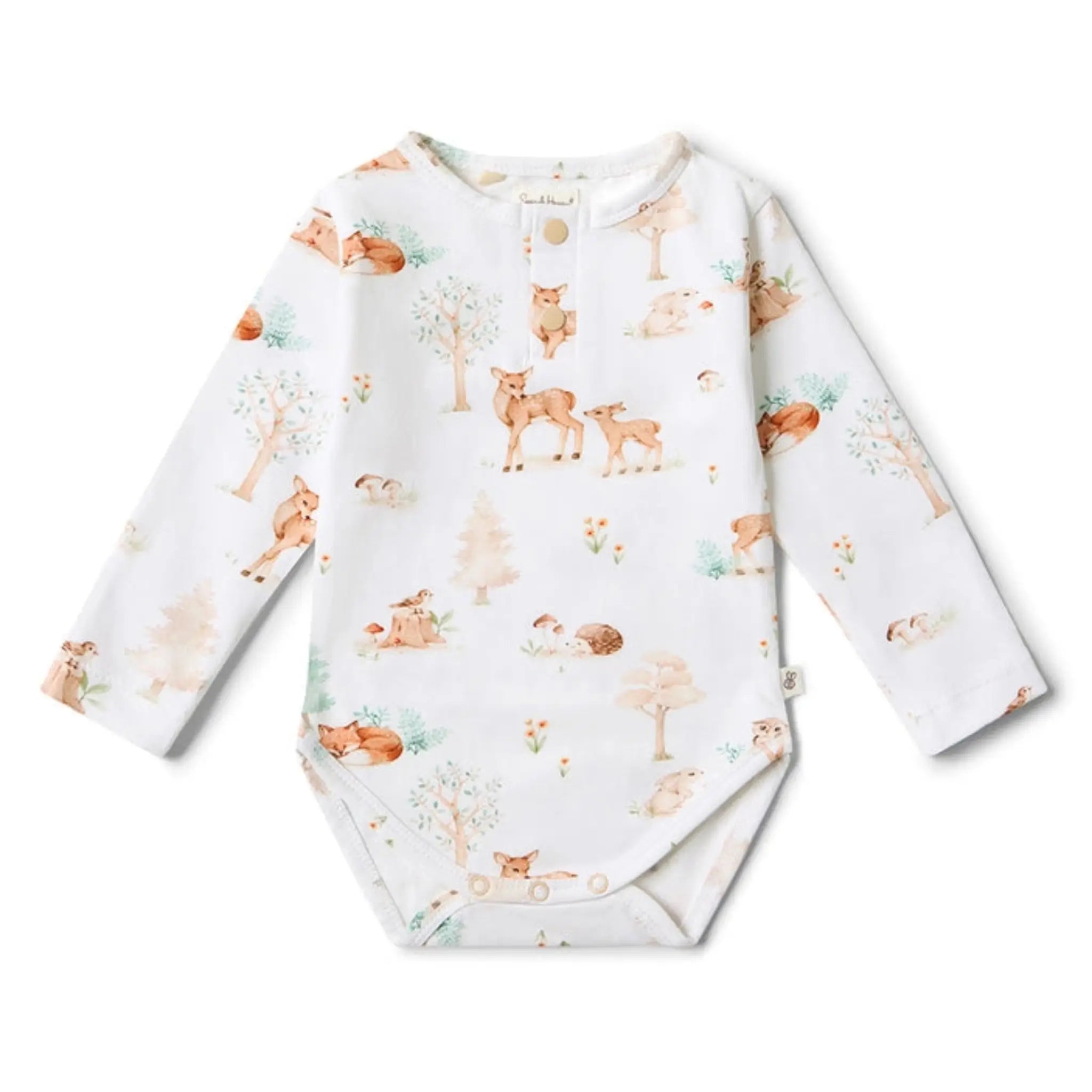 Woodland Tales Organic Baby Bodysuit | Snuggle Hunny