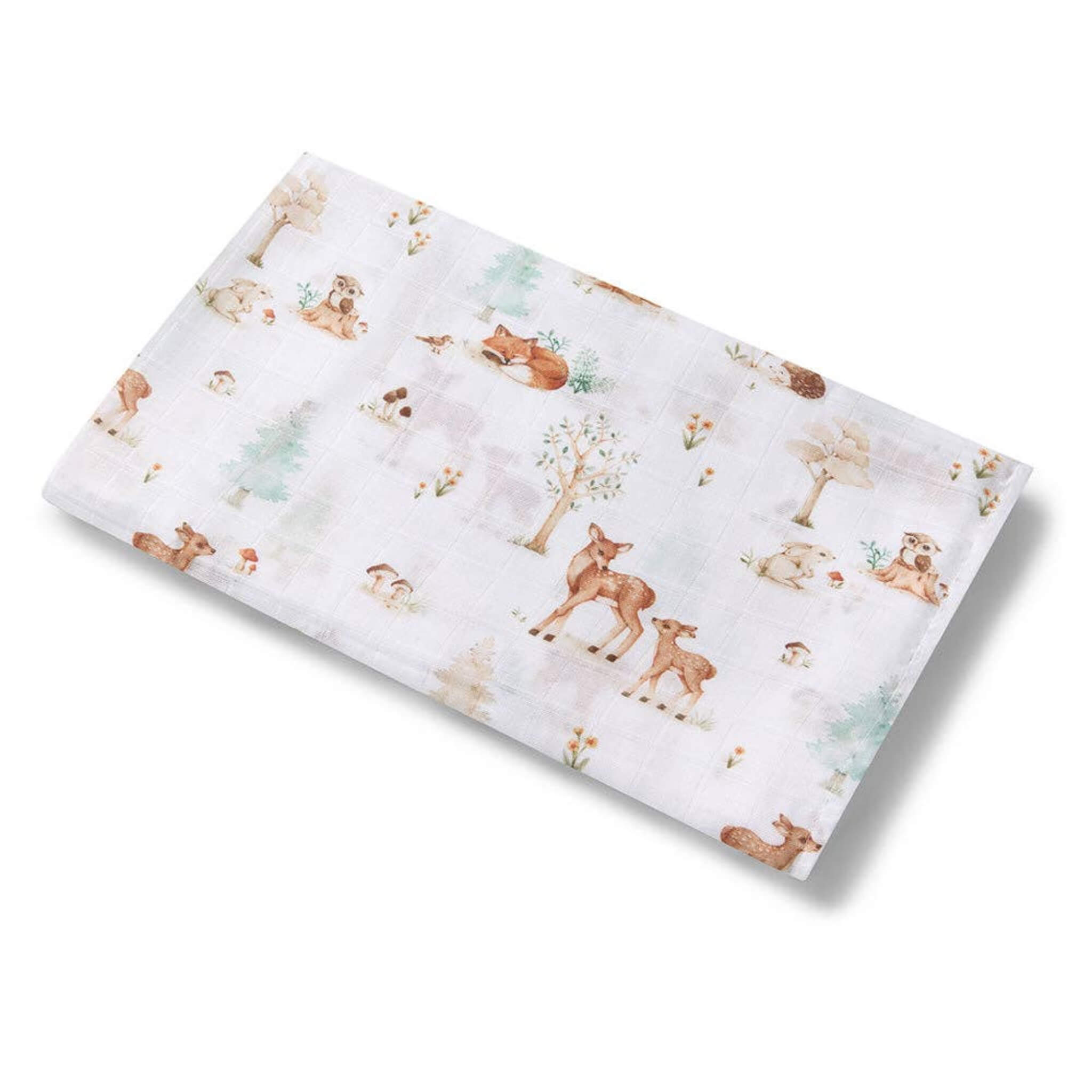Woodland Tales Organic Muslin Wrap | Snuggle Hunny