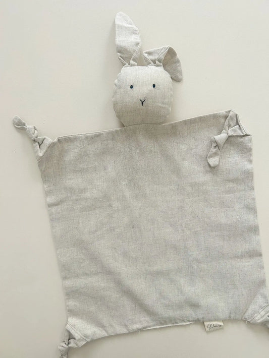 Bunny Lovey Comforter Natural Linen-Petite & Co