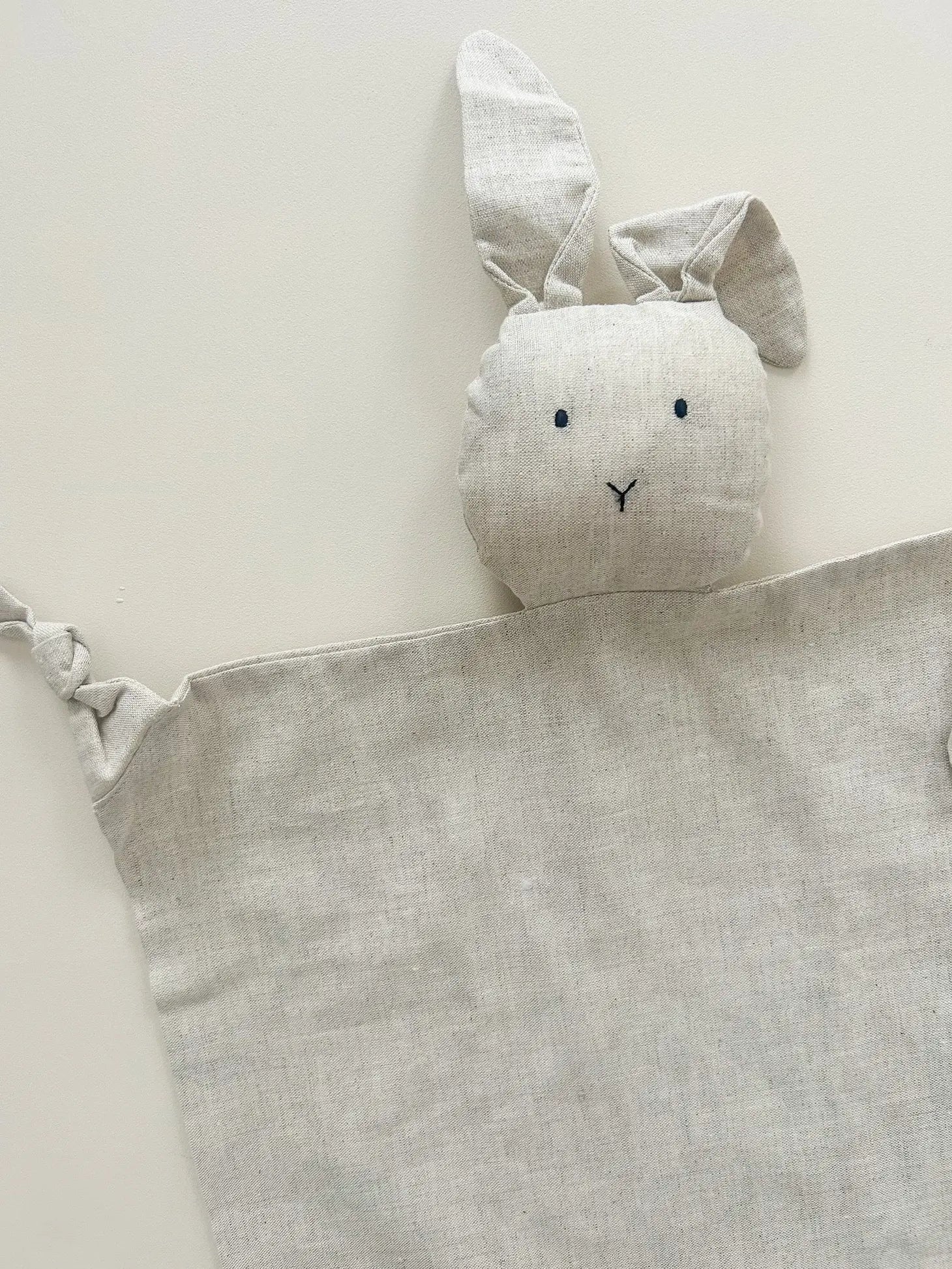 Bunny Lovey Comforter Natural Linen-Petite & Co