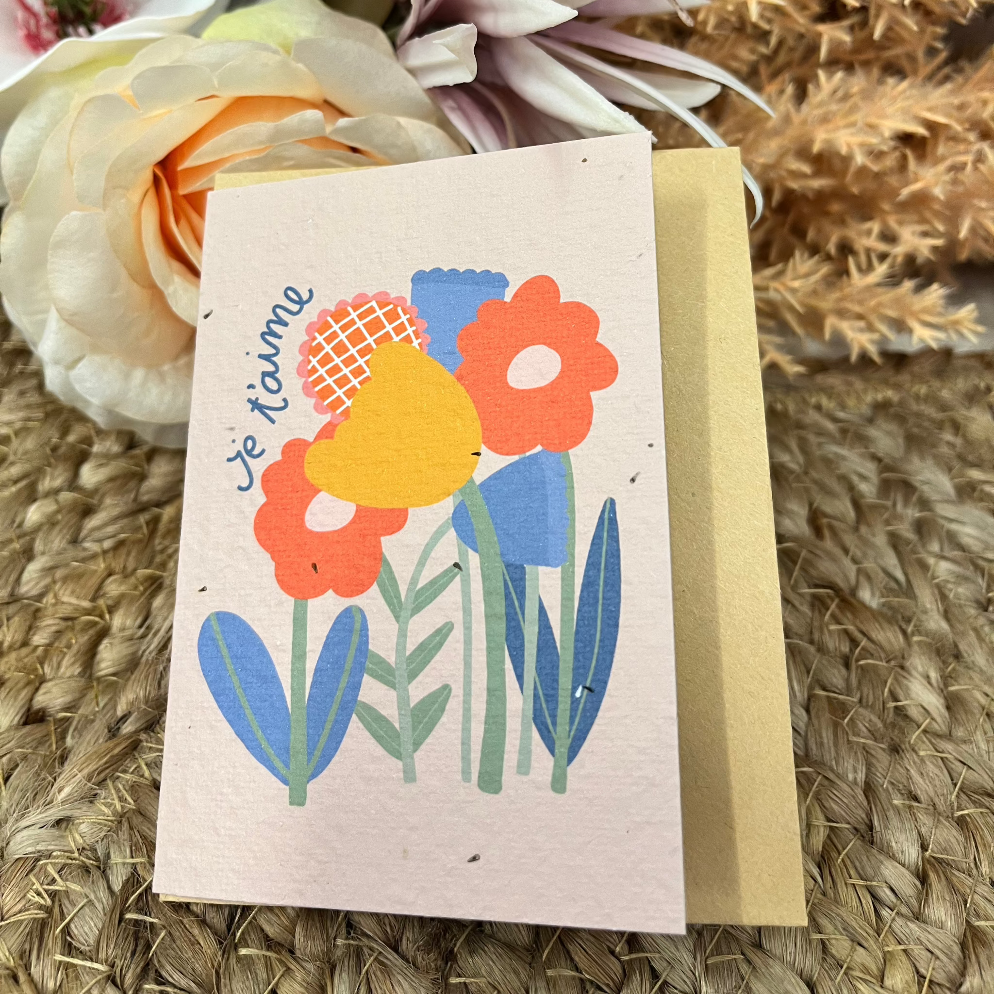 Je t’aime Plantable Card- Hello Petal