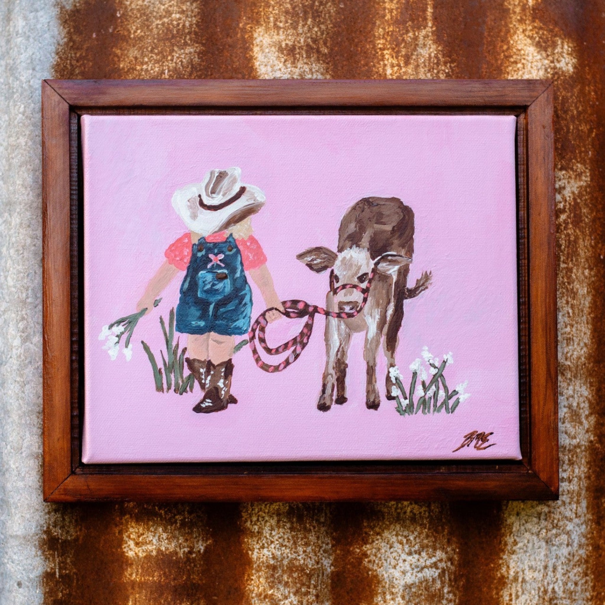 nursey wall art cowgirl companion