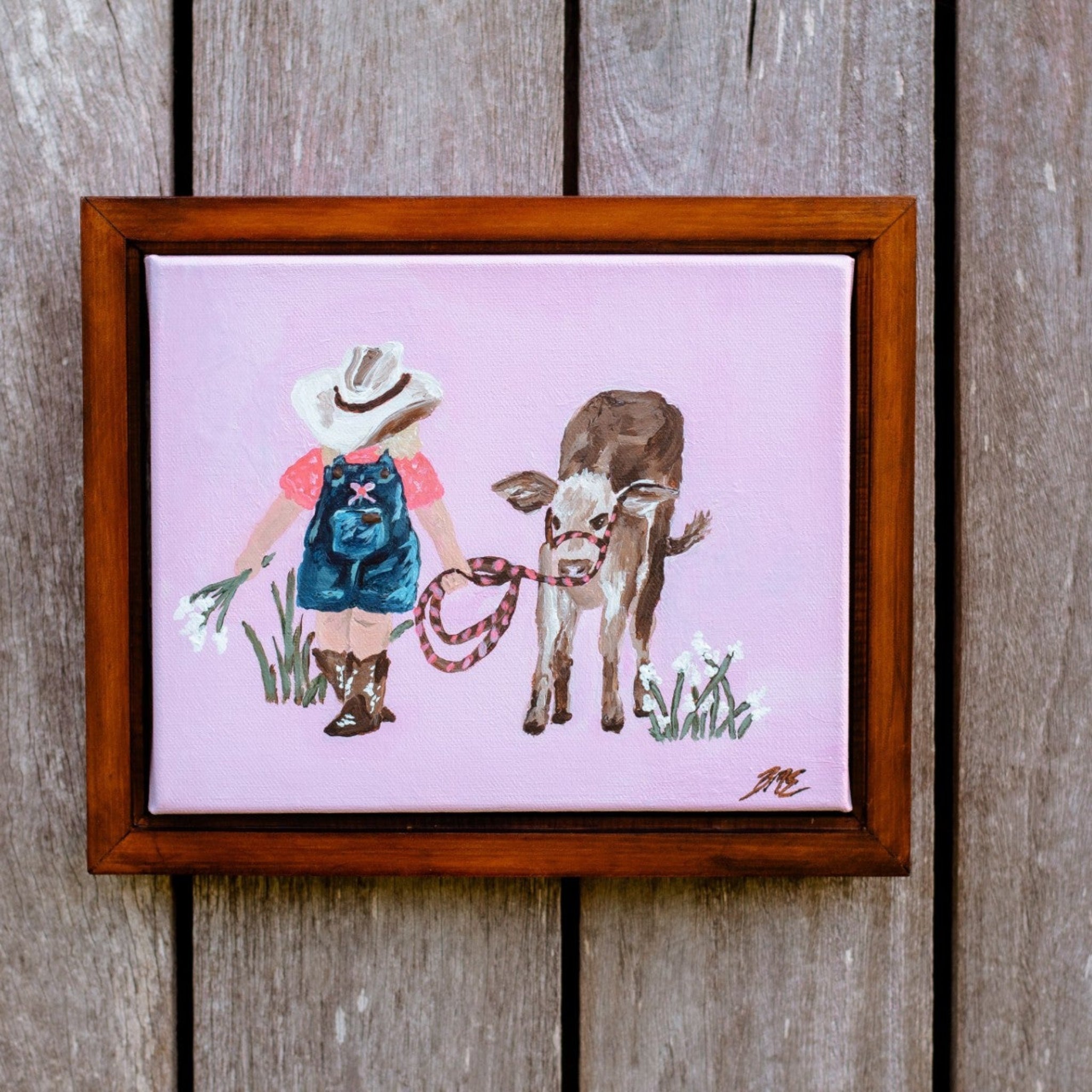 nursey wall art cowgirl companion