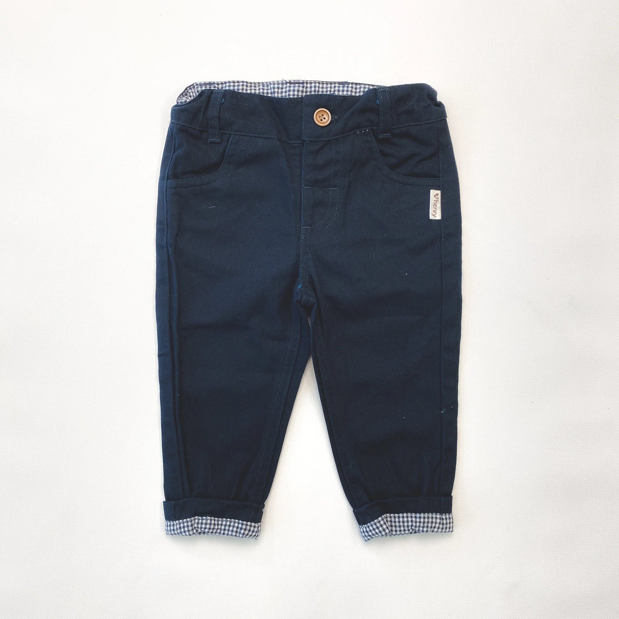 Baby Boy Chino Pants Navy-Love Henry
