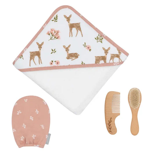 Sophia's Garden 4pc Hooded Bath Towel Gift Set-Living Textiles