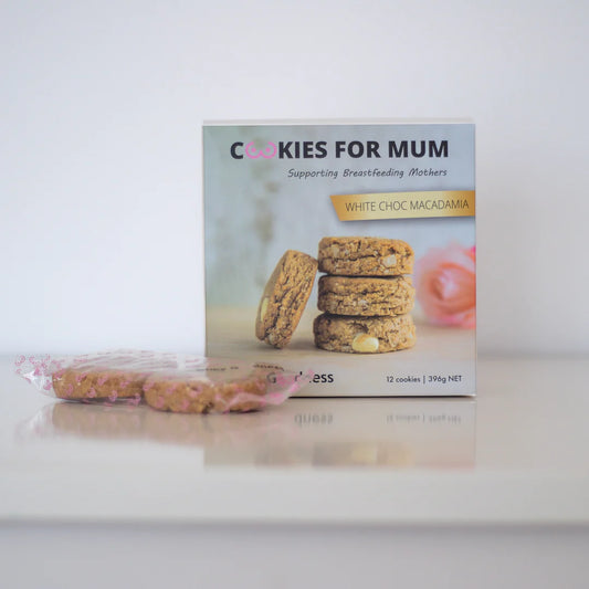 White Choc chip & Macadamia lactation cookies-Milky Goodness