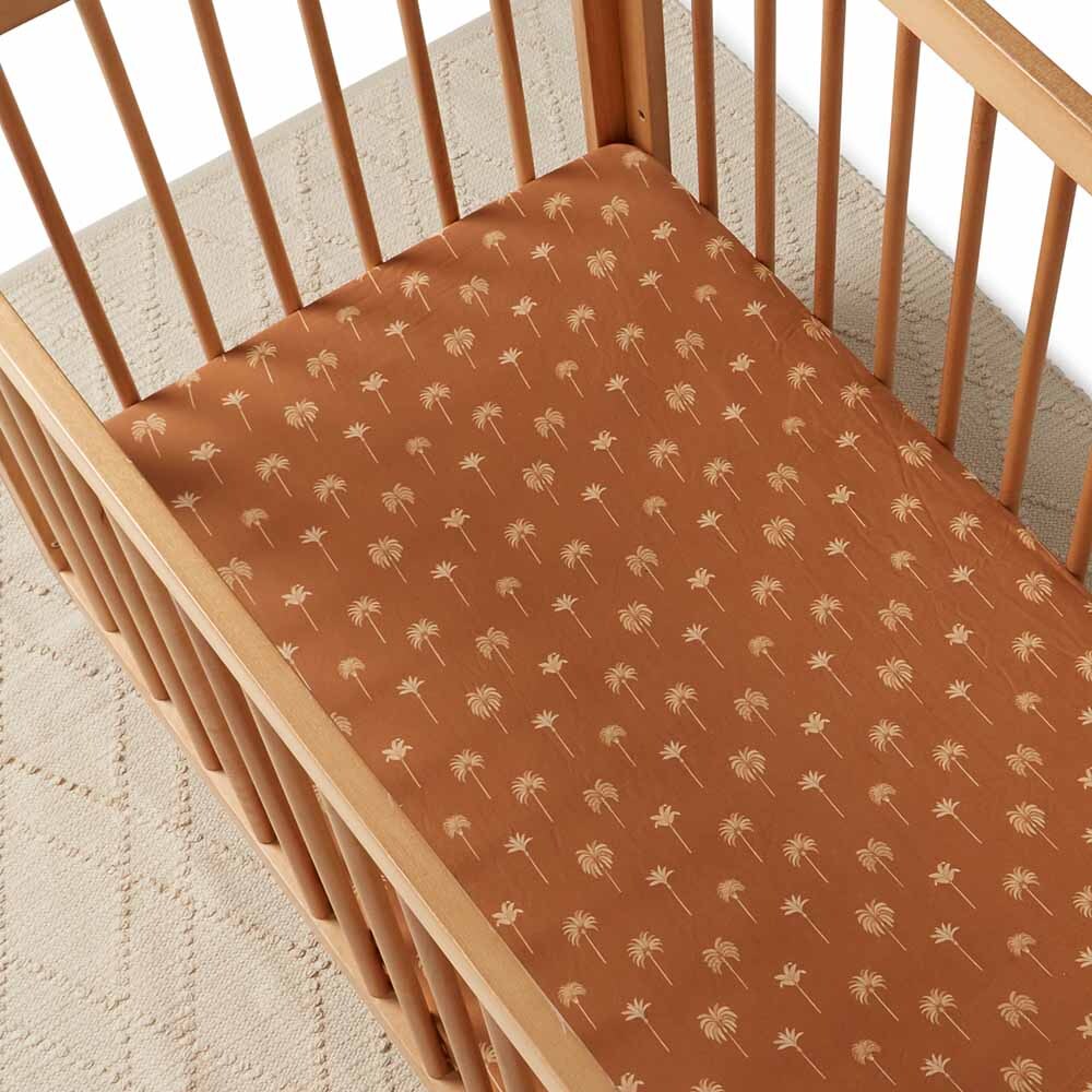 Bronze Palm | Fitted Cot Sheet