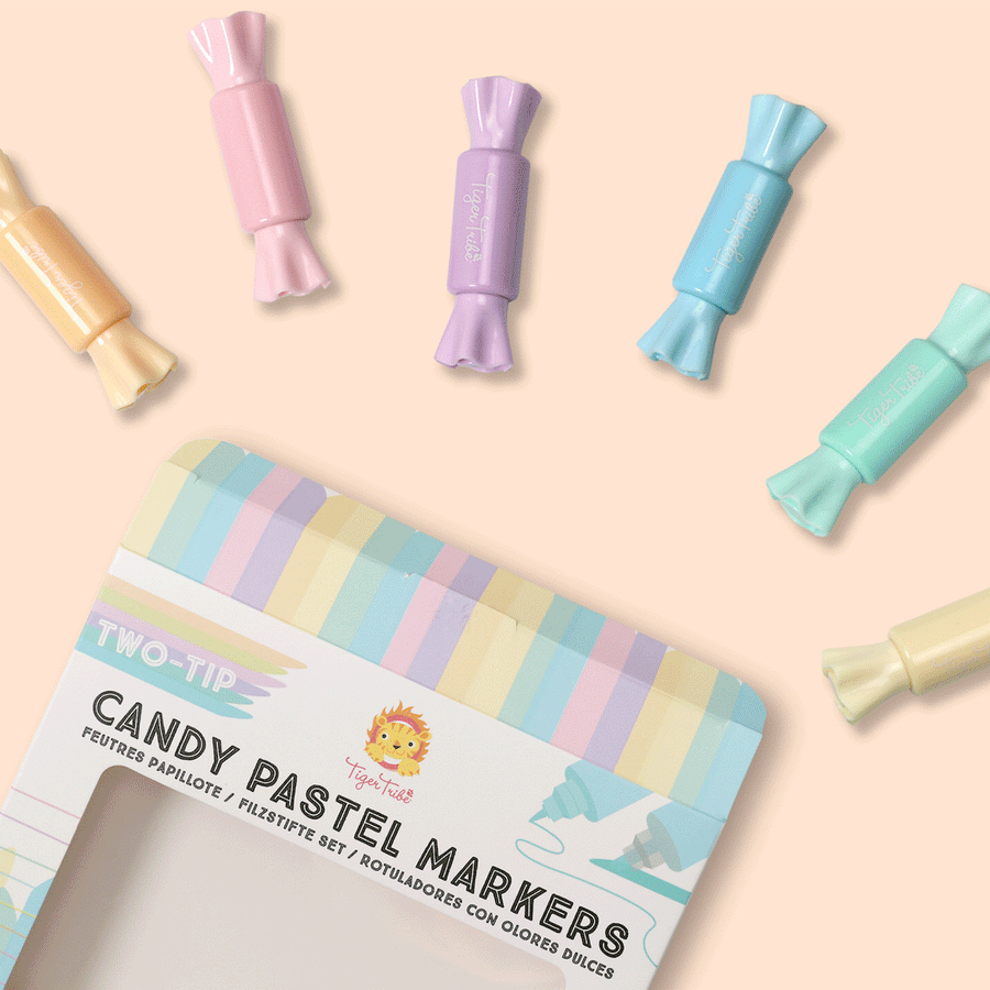 Two-tip Candy Pastel Markers | Tiger Tribe