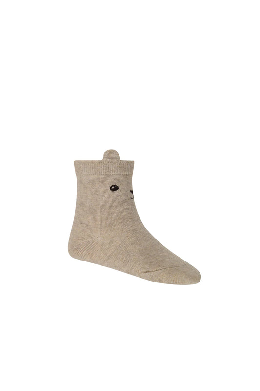 George Bear Ankle Sock | Sand Marle