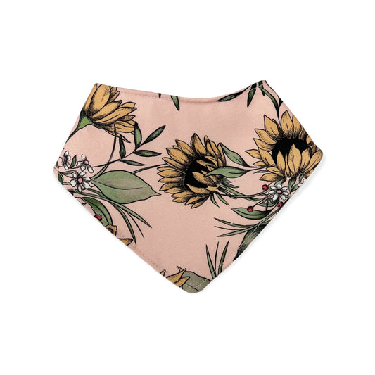 Pink Sunflowers | Dribble Bib