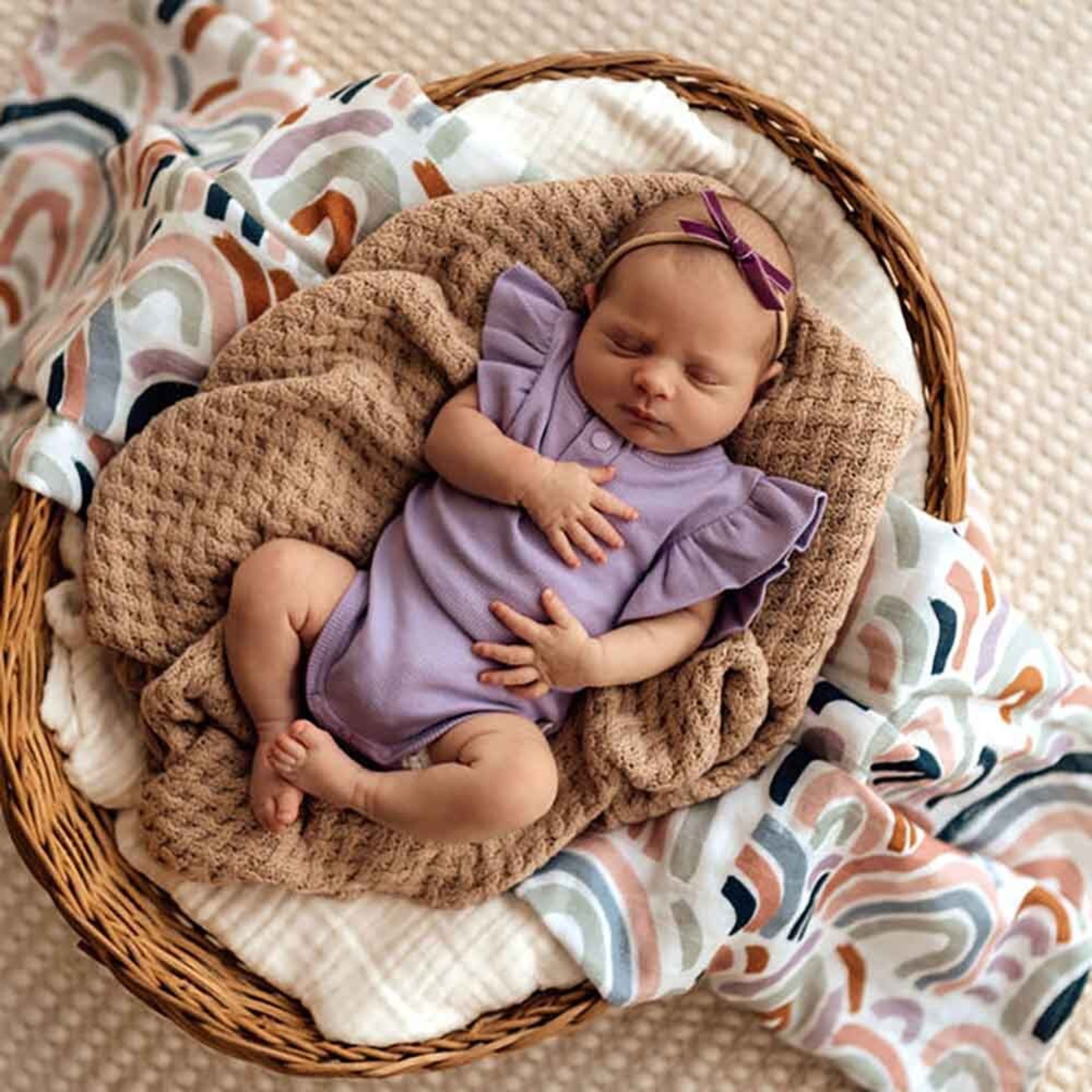 Jacaranda | Organic Short Sleeve Bodysuit