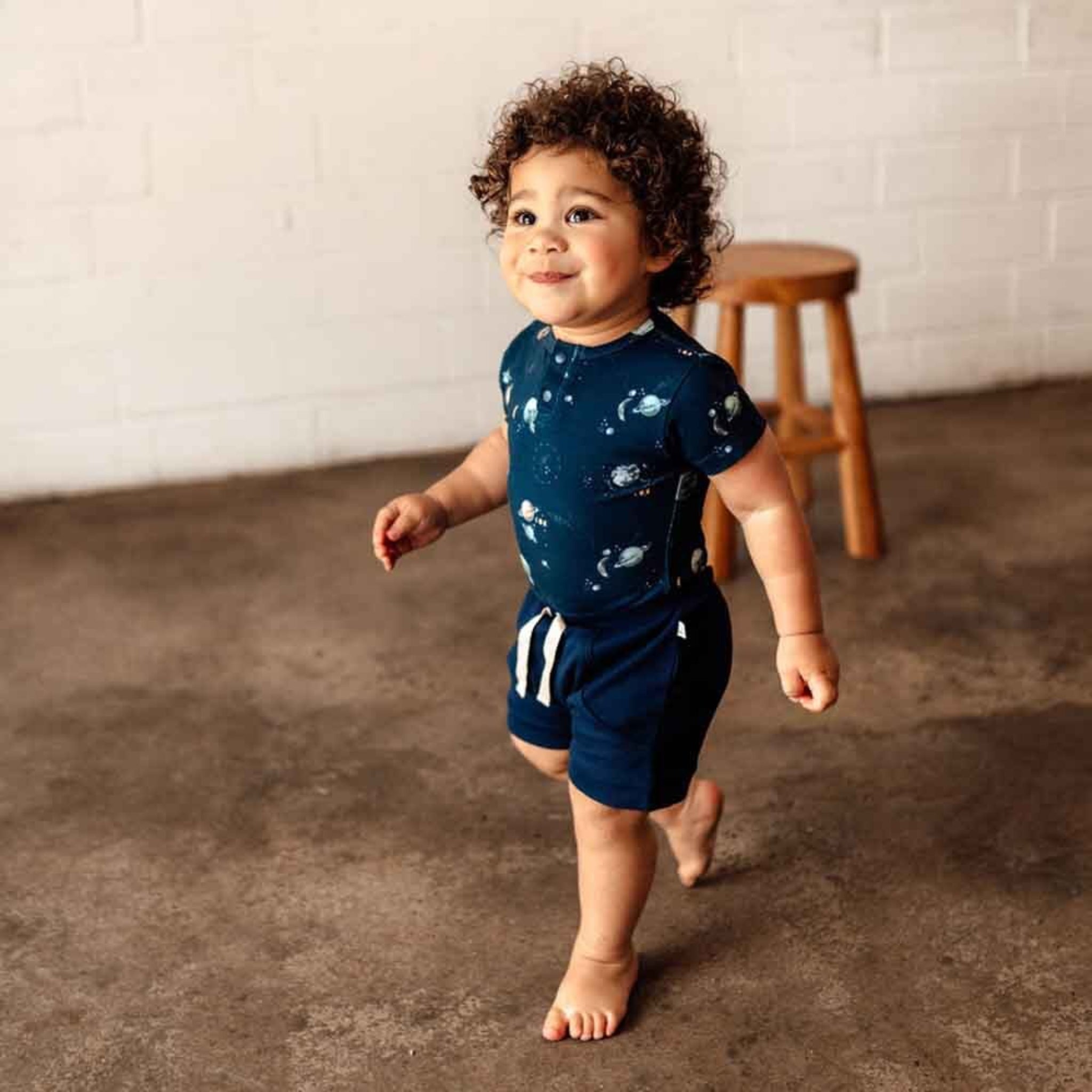 Milky Way | Organic Short Sleeve Bodysuit