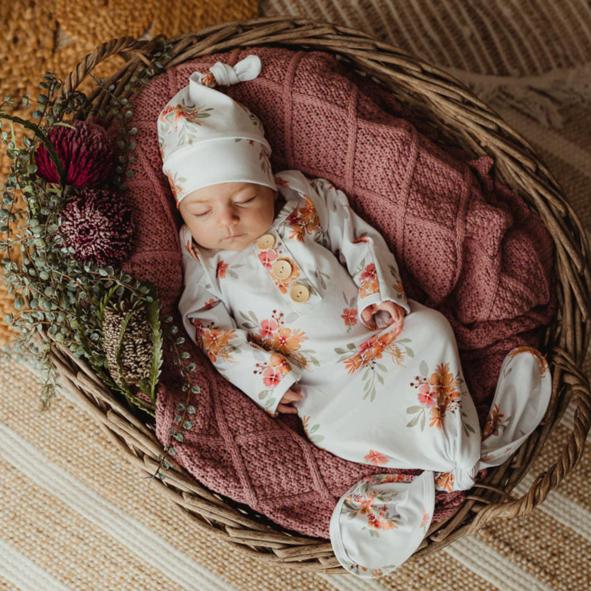 Newborn Knotted Gown 