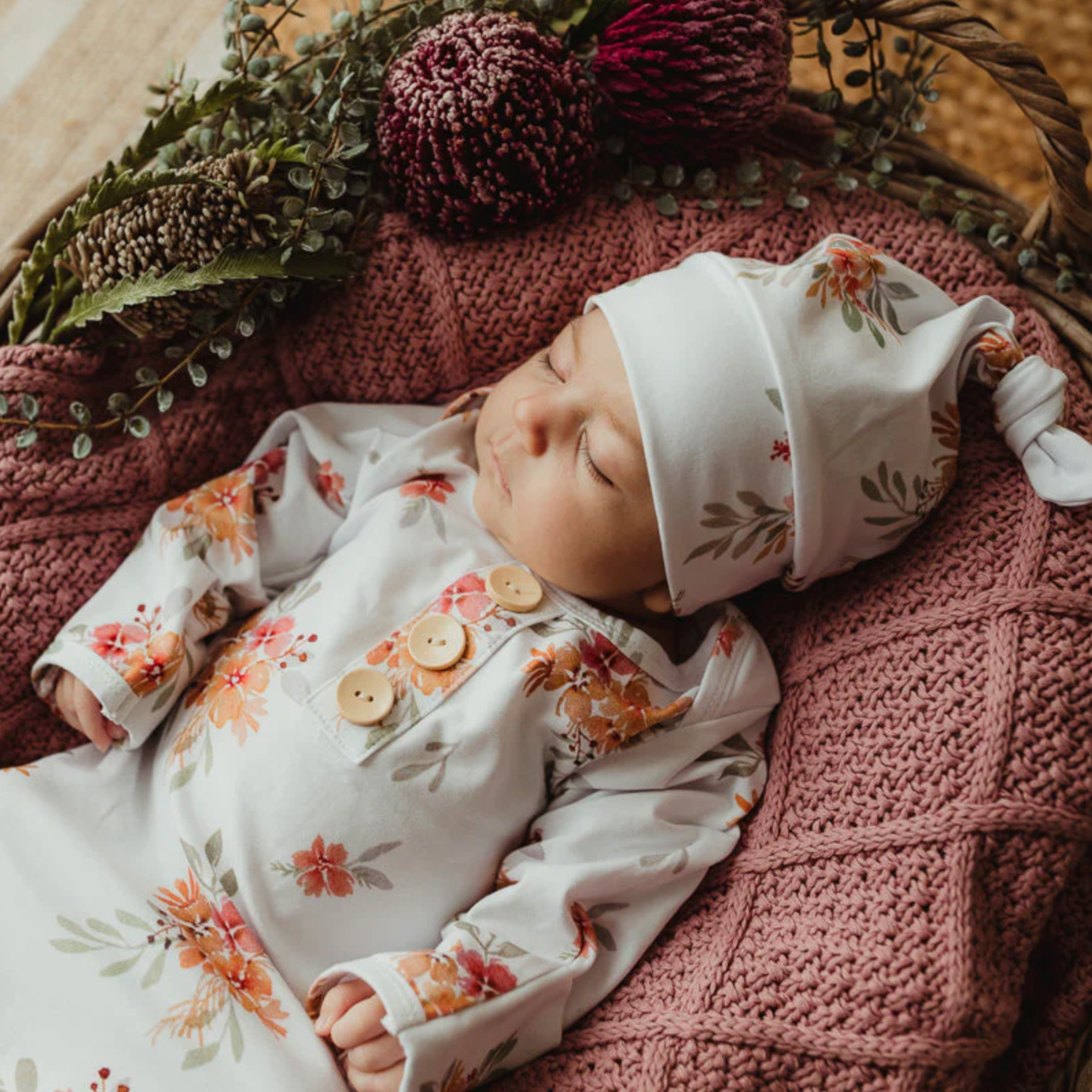 Newborn Knotted Gown