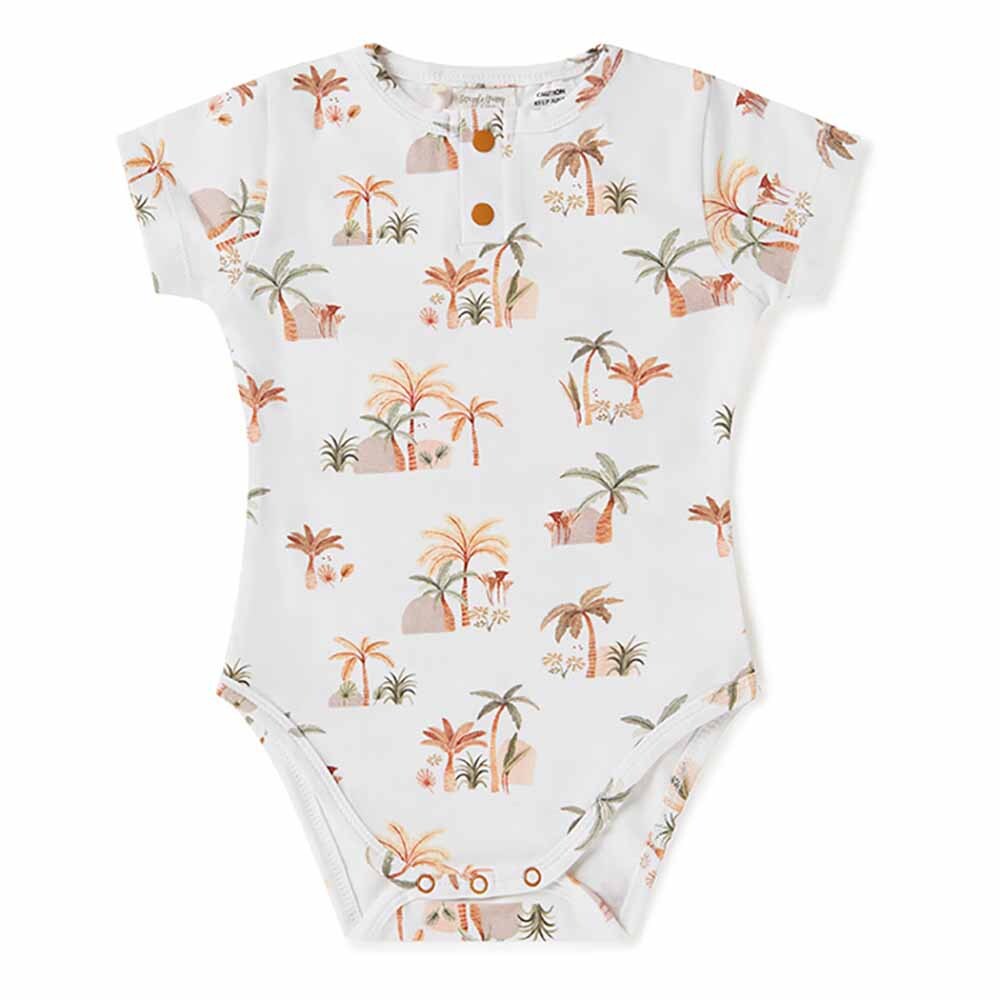 Palm Springs | Organic Short Sleeve Bodysuit